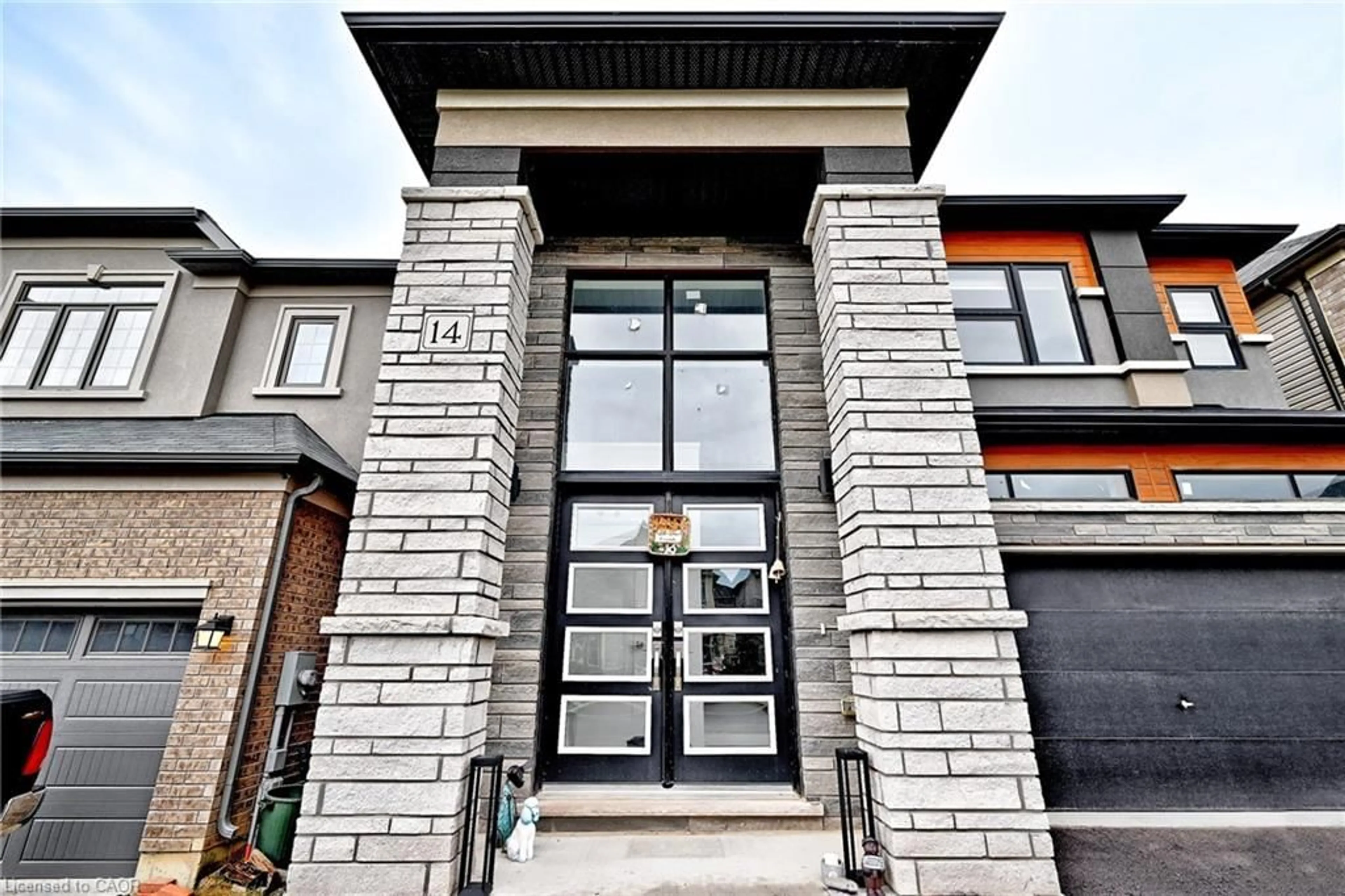 Home with brick exterior material, building for 14 Jenner Dr, Paris Ontario N3L 0L3