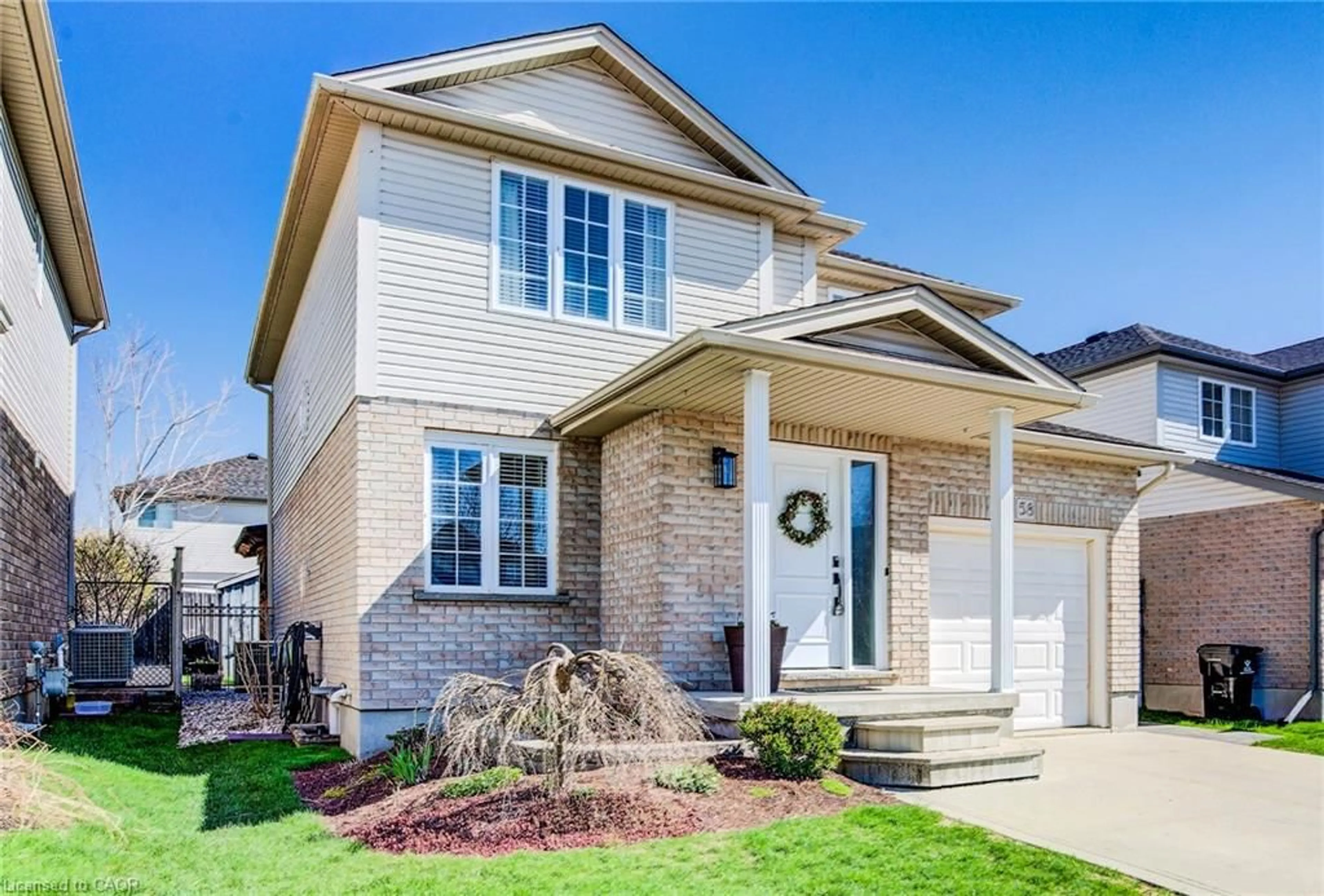 Home with brick exterior material, street for 58 Brookmead St, Elmira Ontario N3B 3L8