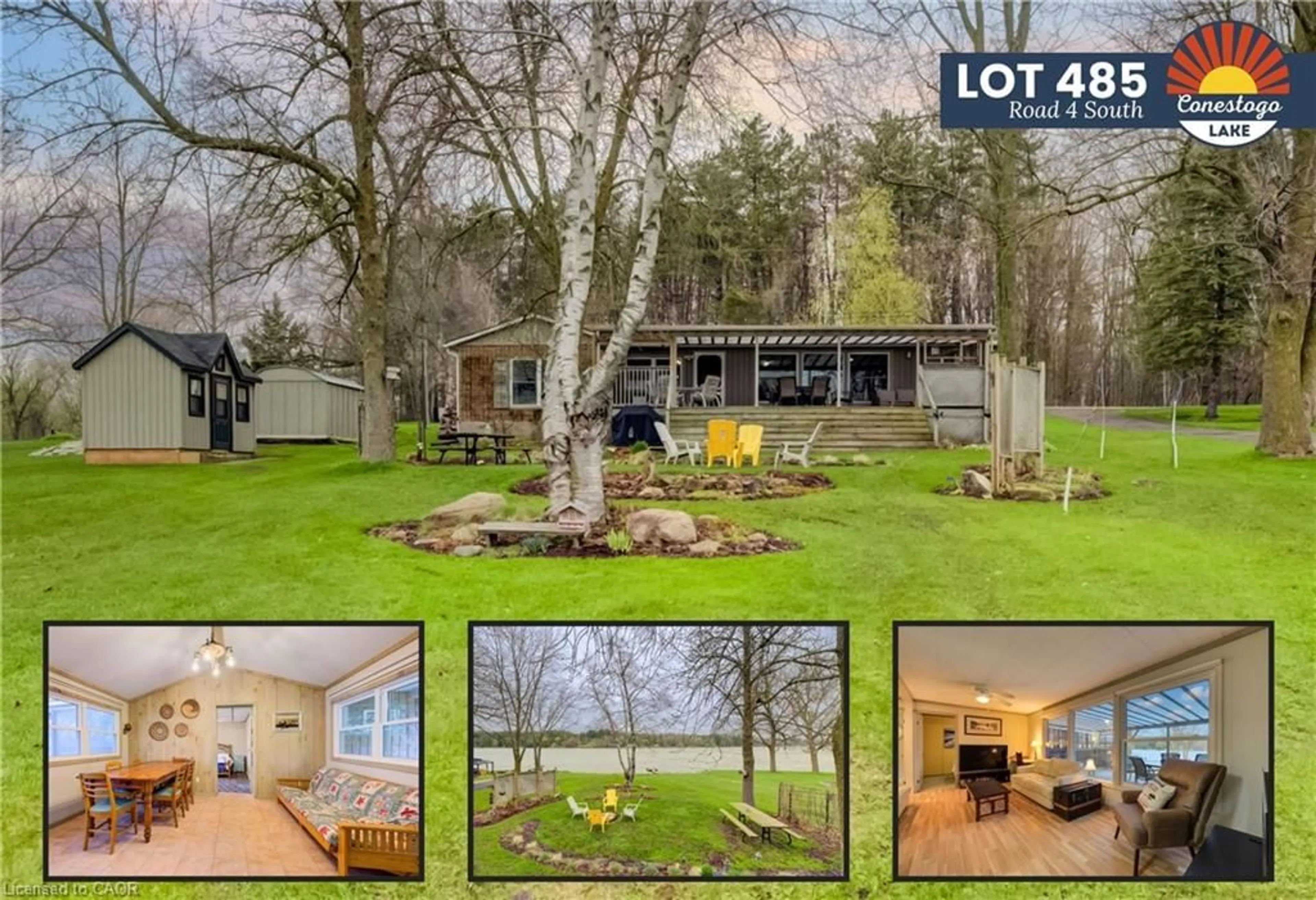 A pic from outside/outdoor area/front of a property/back of a property/a pic from drone, water/lake/river/ocean view for LOT 485 Road 4, Conestogo Lake Ontario N0G 1P0