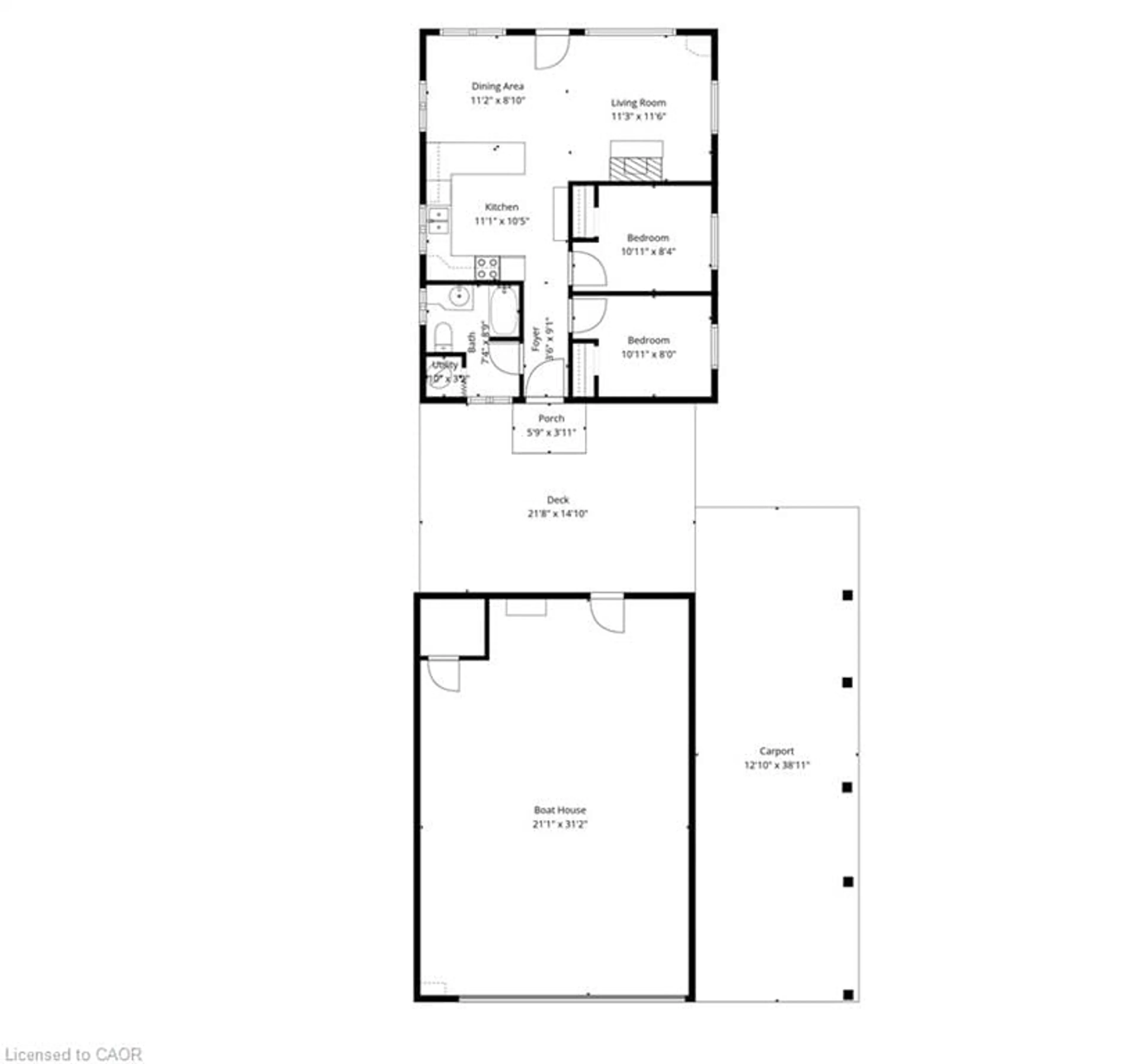 Floor plan for 21 Poplar Rd, Long Point Ontario N0E 1M0