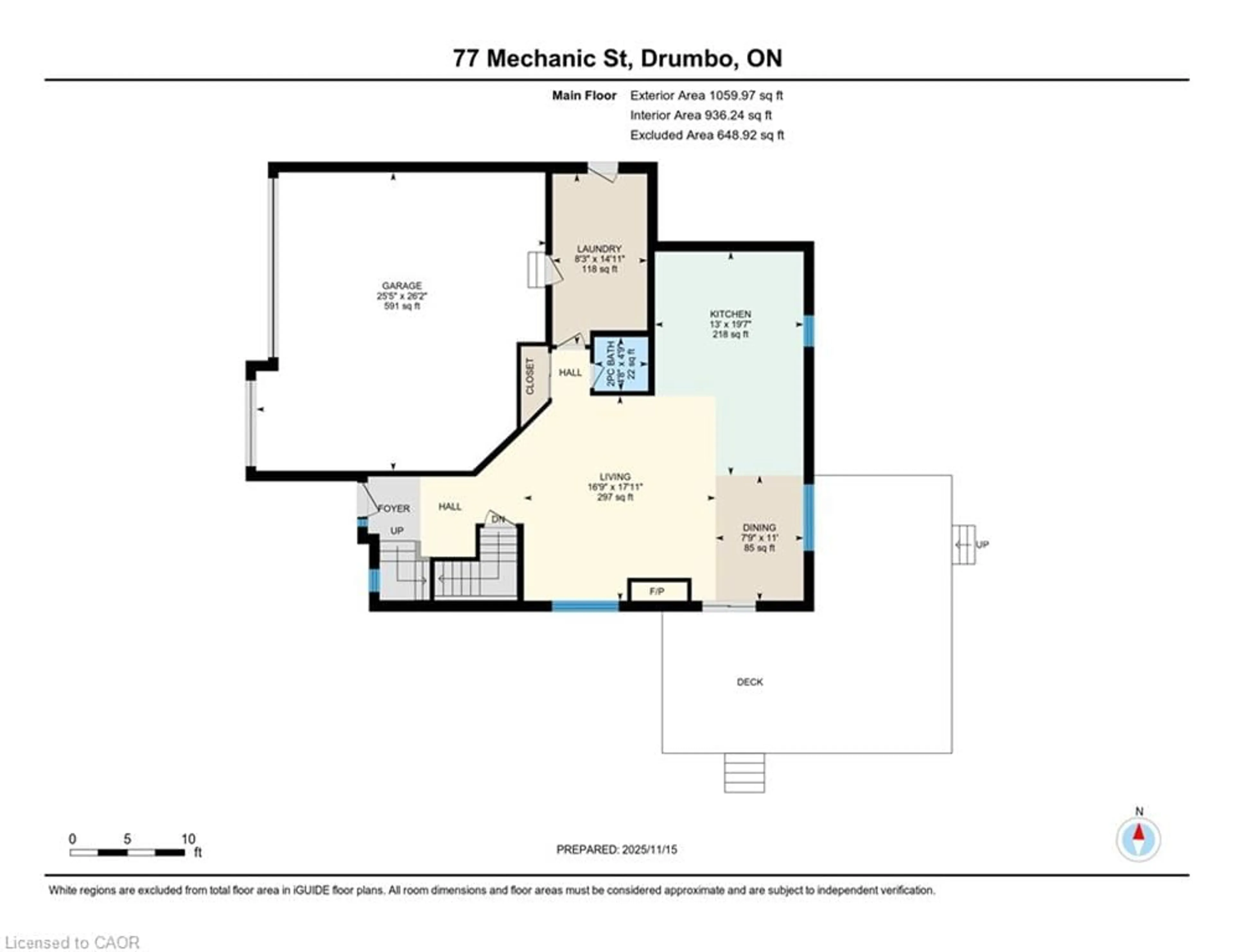 Floor plan for 77 Mechanic St, Drumbo Ontario N0J 1G0