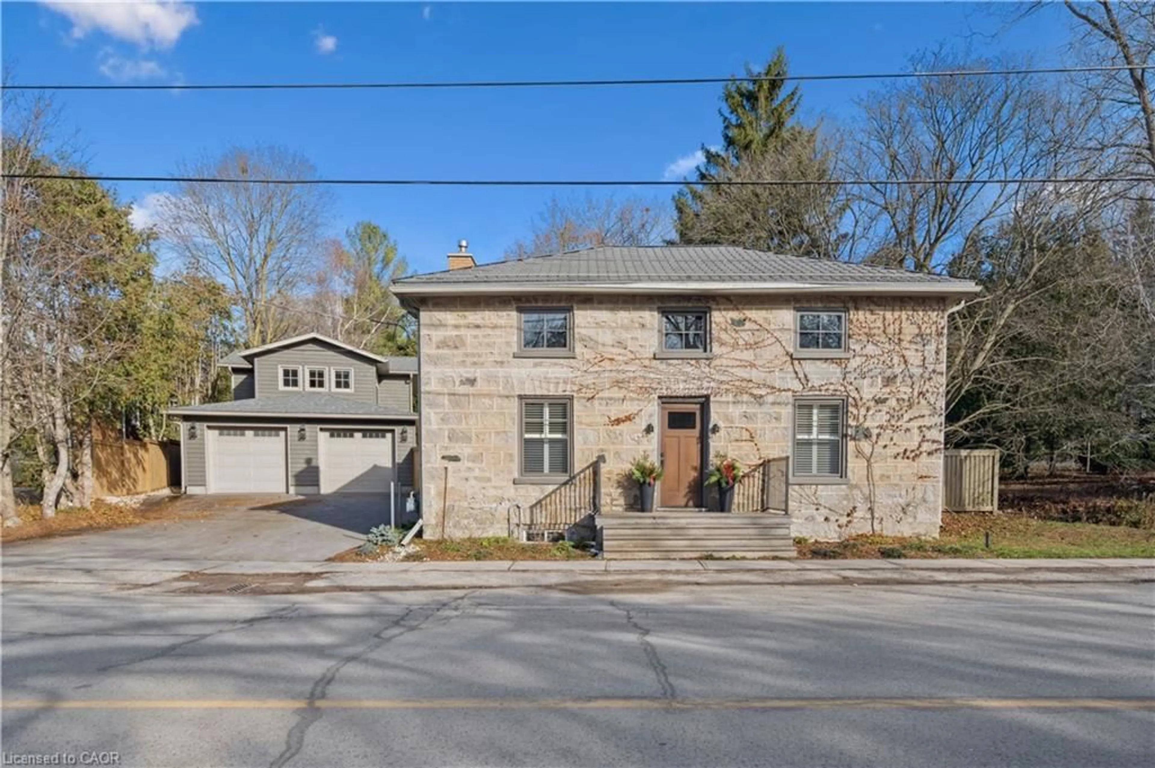 Home with brick exterior material, street for 377 Geddes St, Elora Ontario N0B 1S0