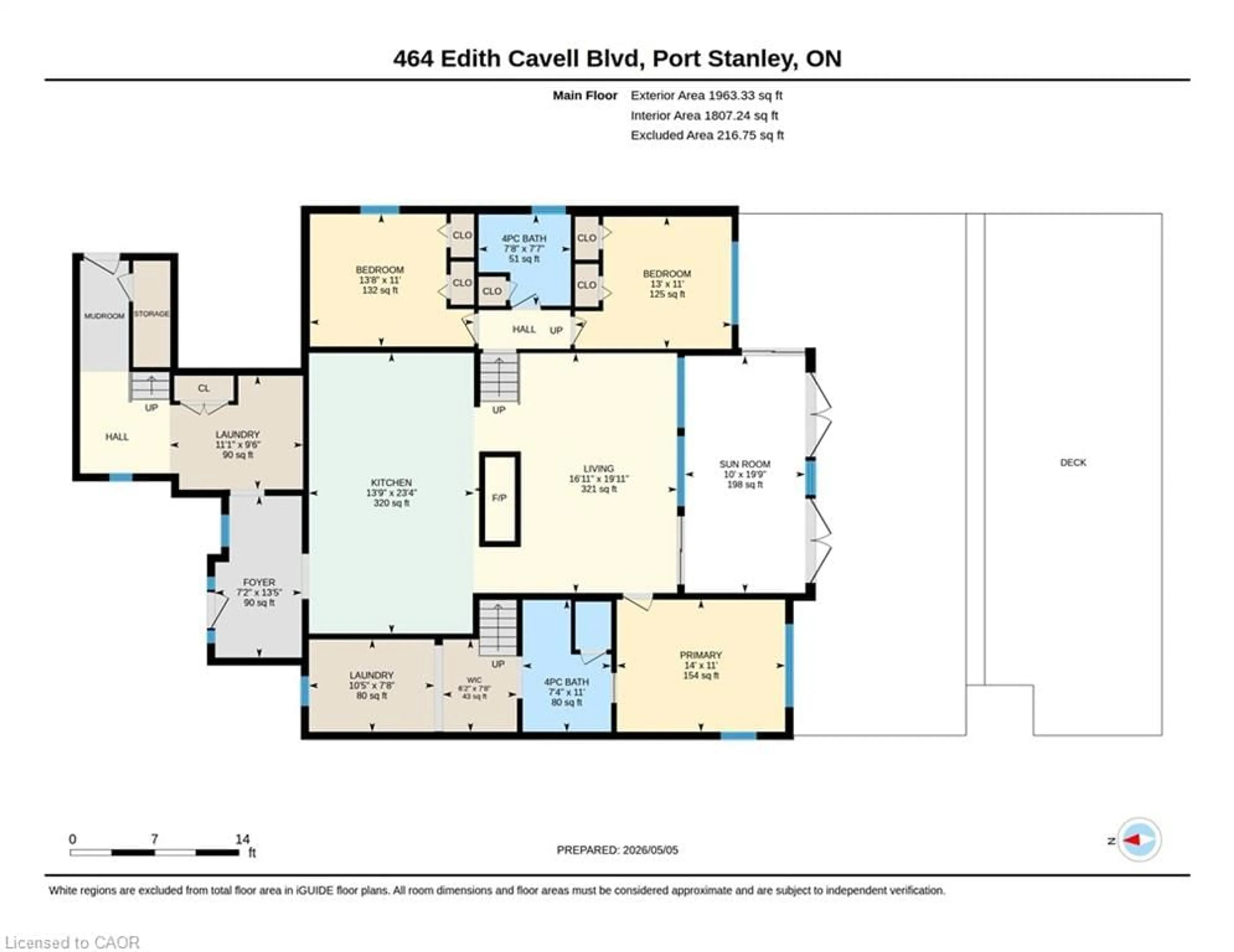 Floor plan for 464 West Edith Cavell Blvd, Port Stanley Ontario N5L 1G9
