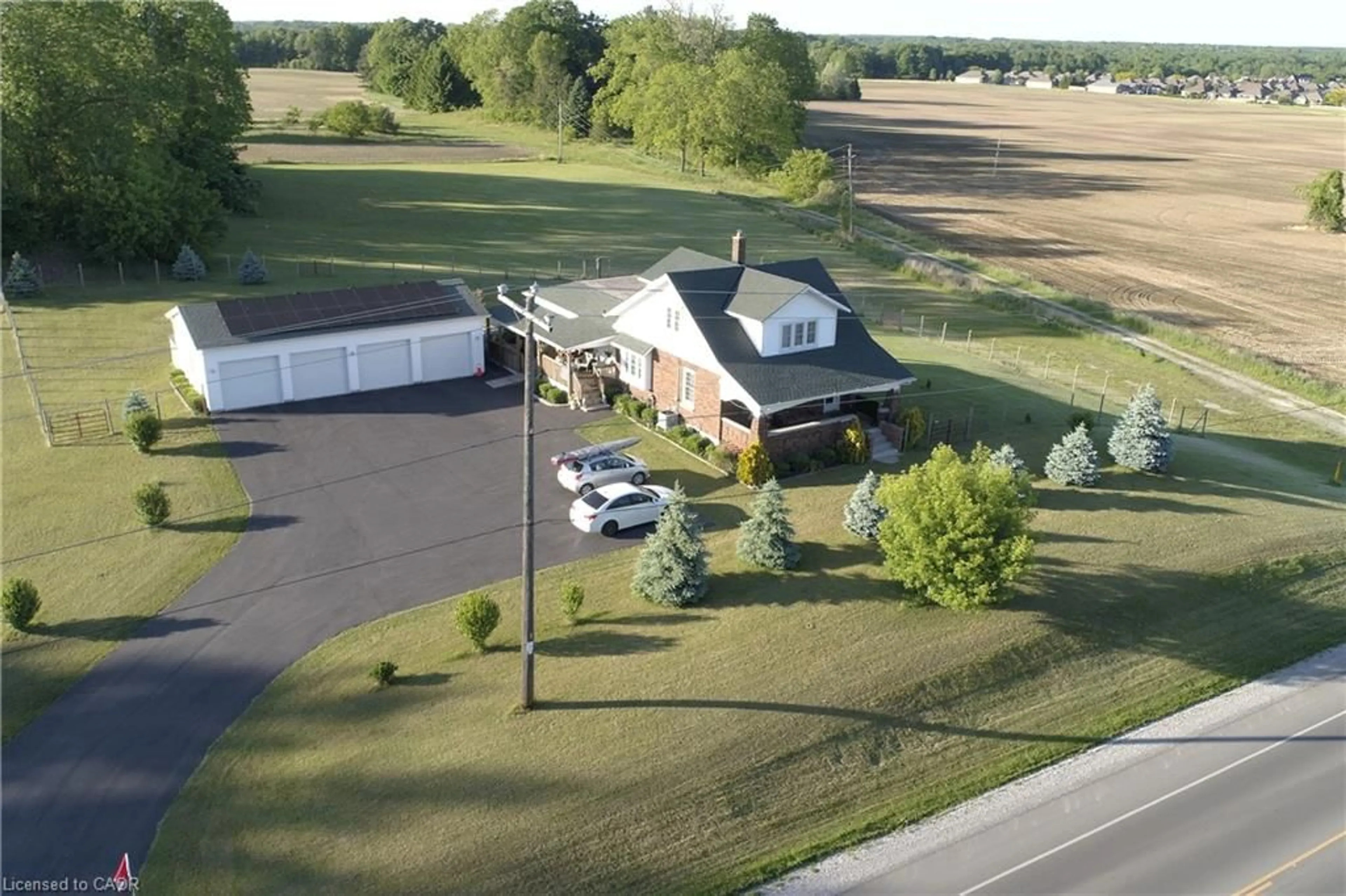 A pic from outside/outdoor area/front of a property/back of a property/a pic from drone, building for 589 Highway 6, Port Dover Ontario N0A 1N2