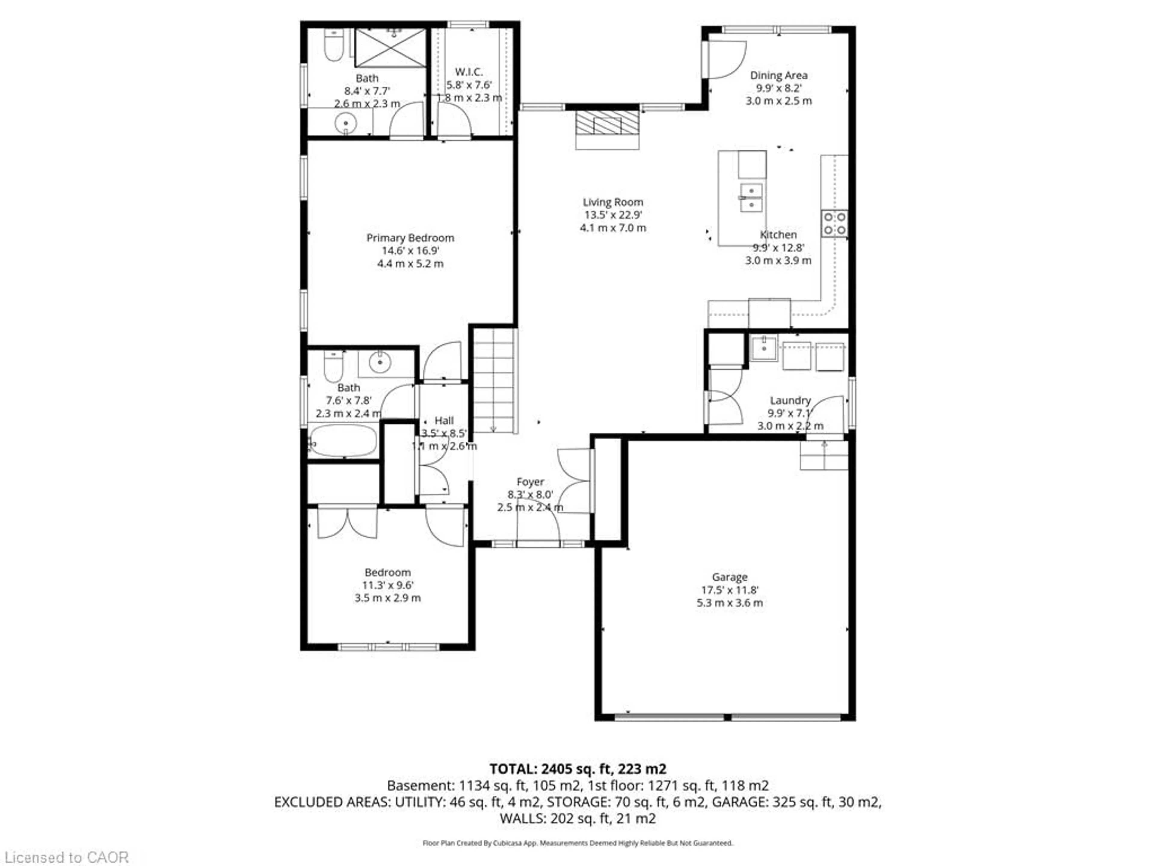 Floor plan for 98 Allandale Cres, Simcoe Ontario N3Y 0B4
