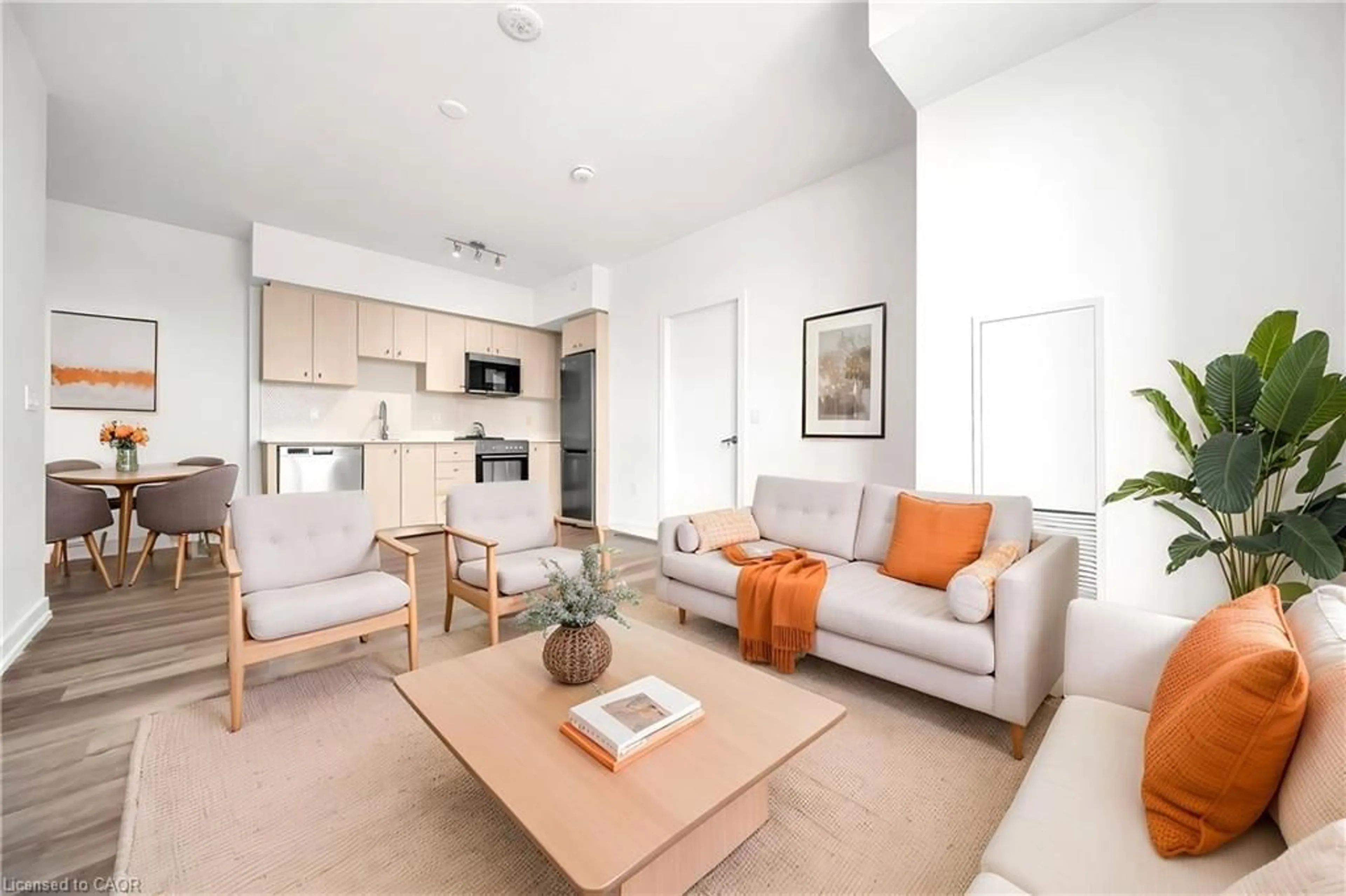 Living room with furniture, unknown for 5 Wellington St #1612, Kitchener Ontario N2G 0E3