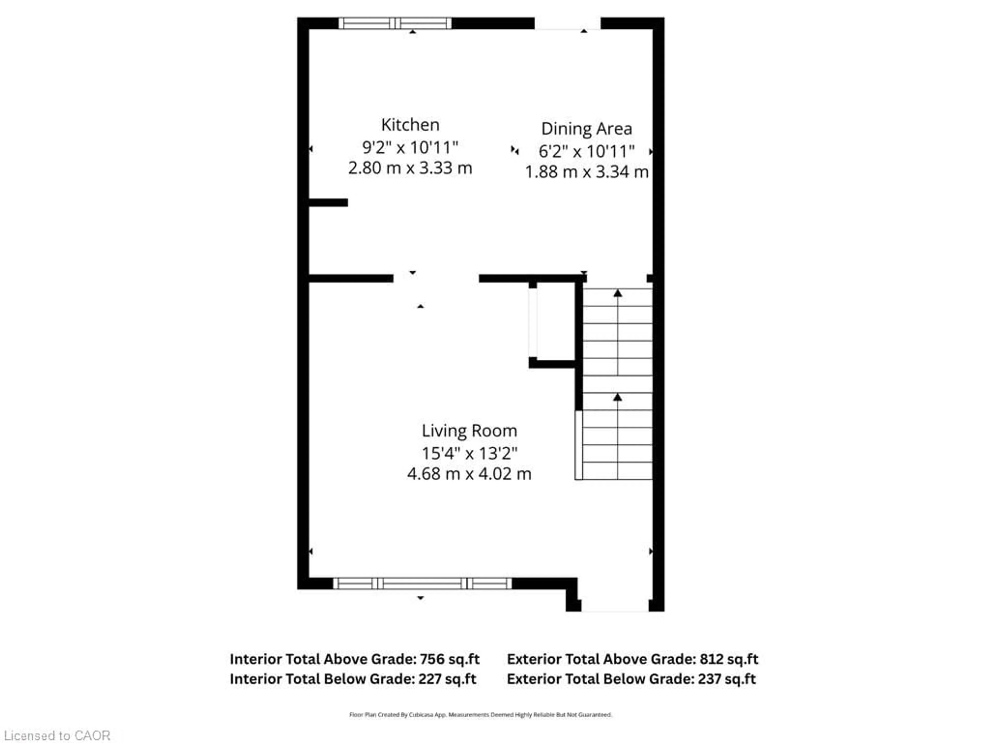 Floor plan for 616 Pine St, Cambridge Ontario N3H 2S8
