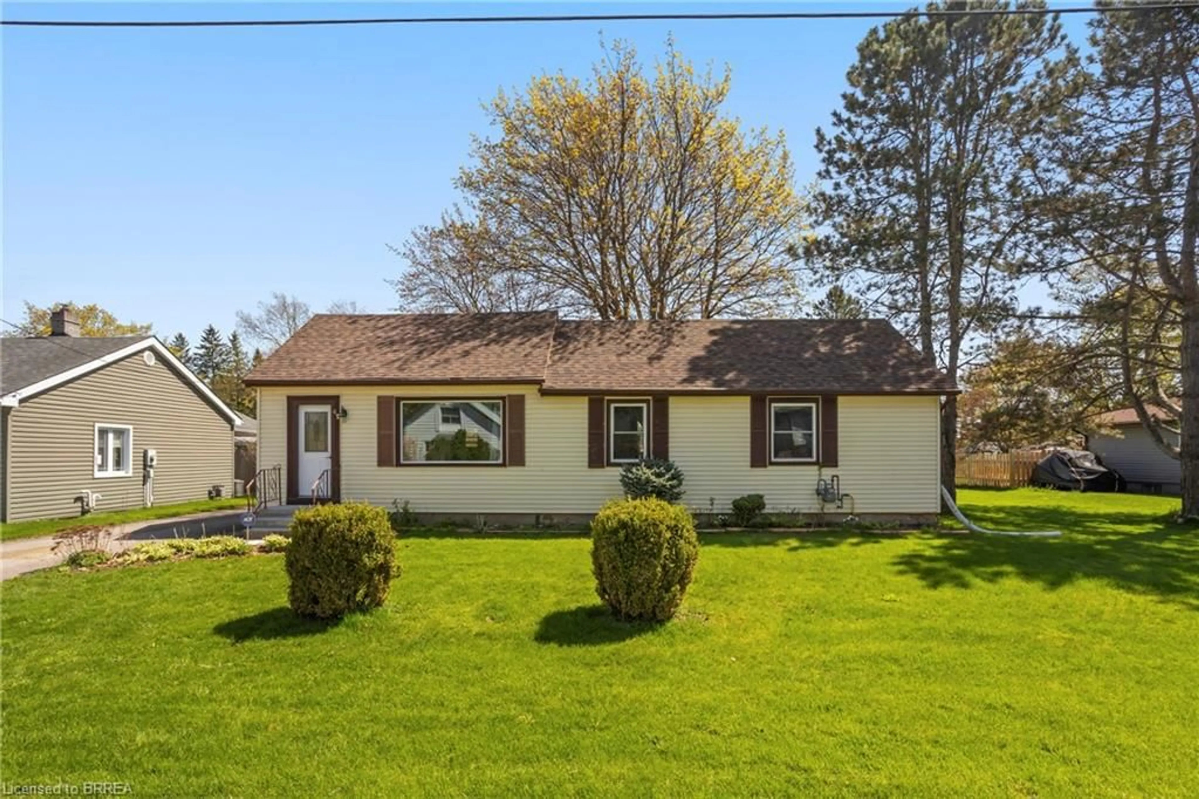 Home with vinyl exterior material, street for 42 Dufferin St, Burford Ontario N0E 1A0
