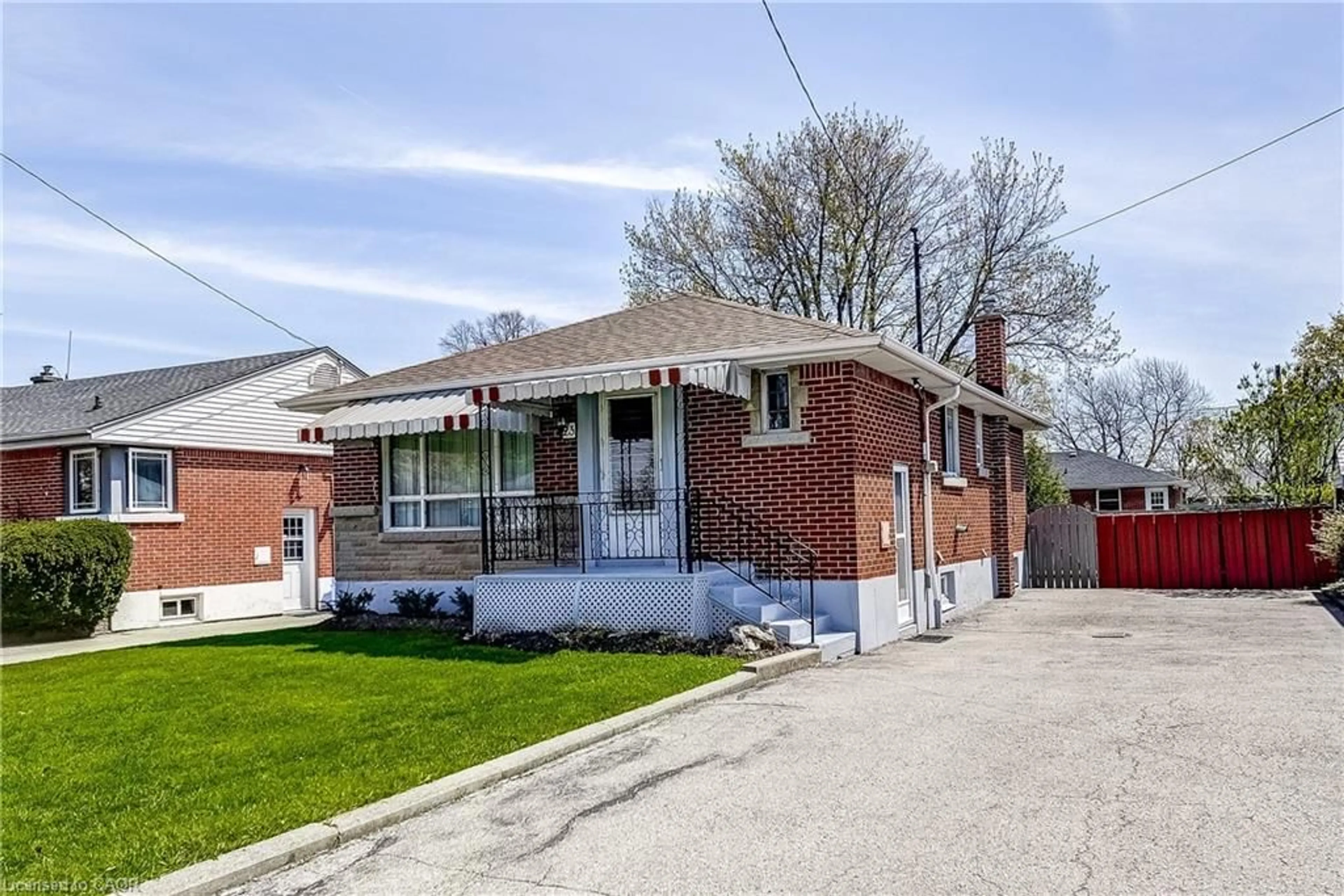 Home with brick exterior material, street for 23 Fernwood Cres, Hamilton Ontario L8T 3L2