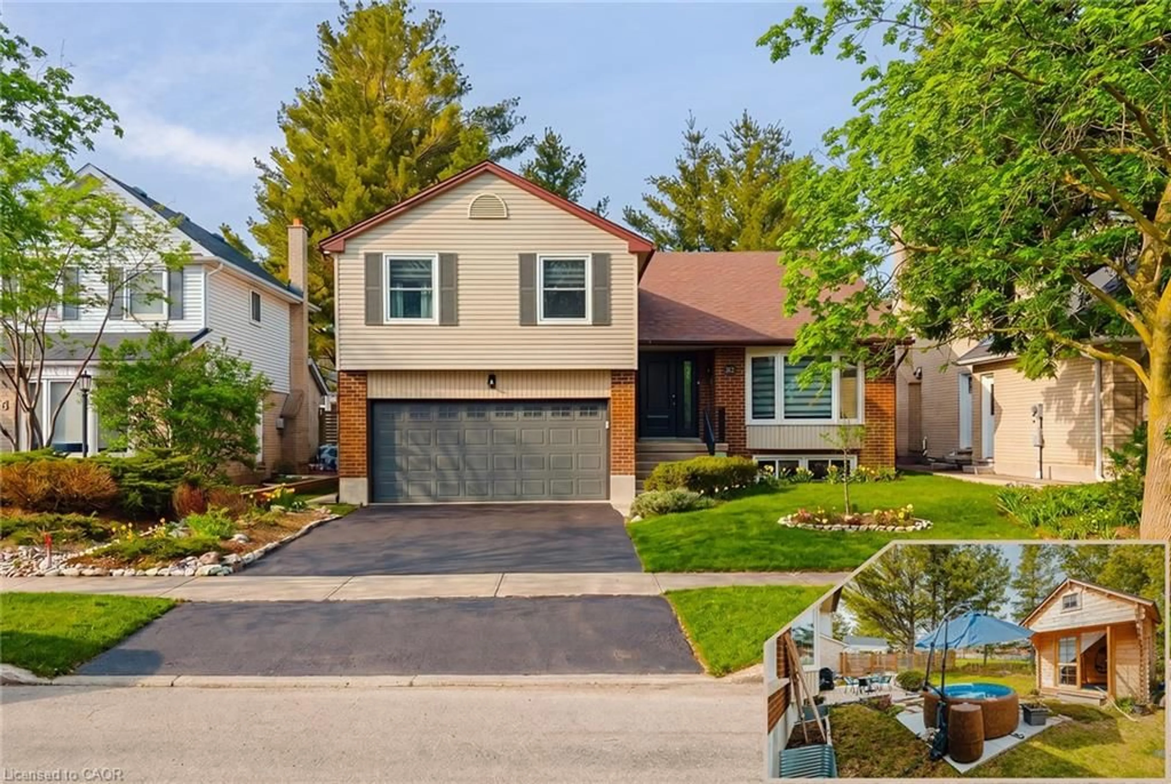 Home with vinyl exterior material, street for 312 Faraday Crt, Waterloo Ontario N2L 6A6