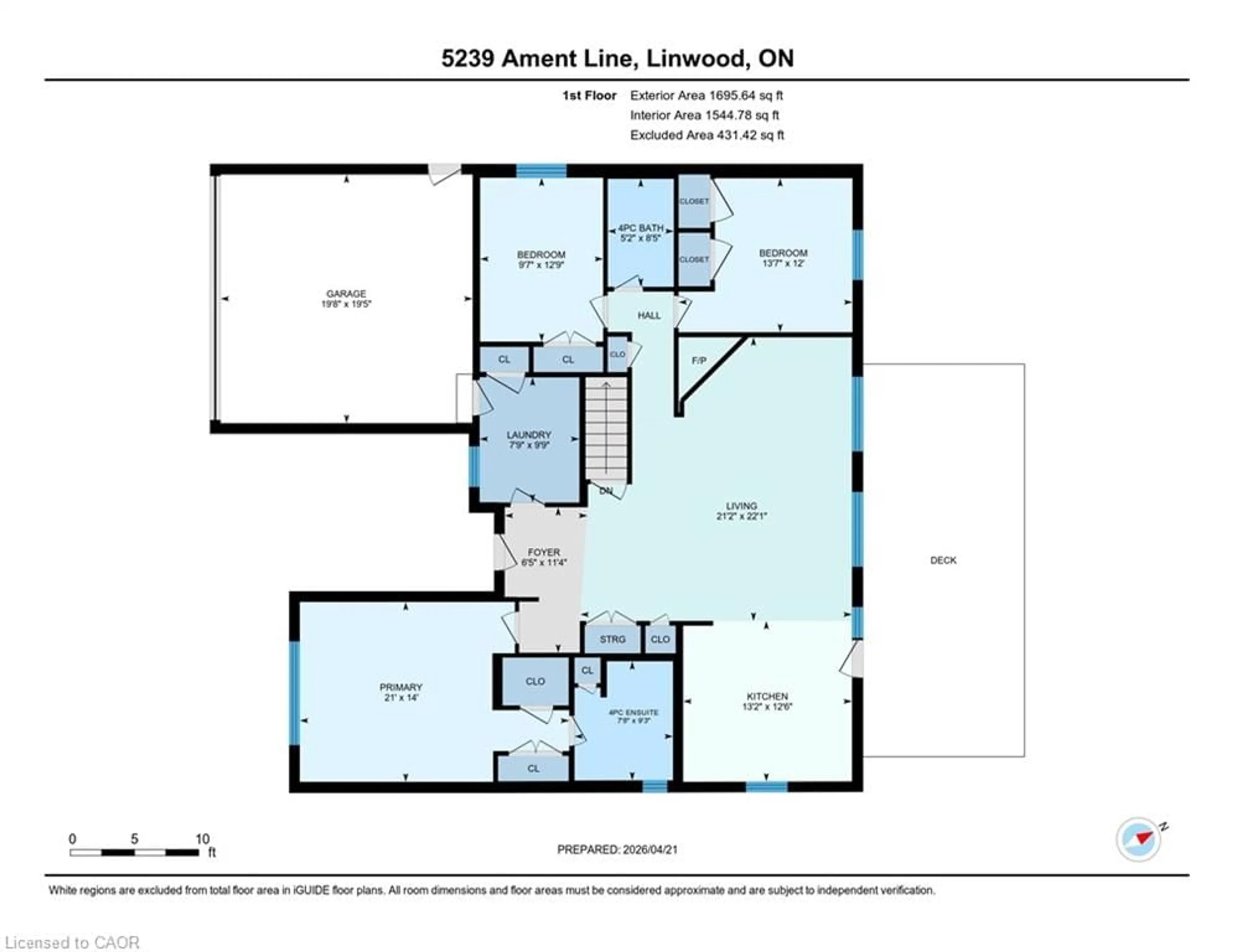 Floor plan for 5239 Ament Line, Linwood Ontario N0B 2A0