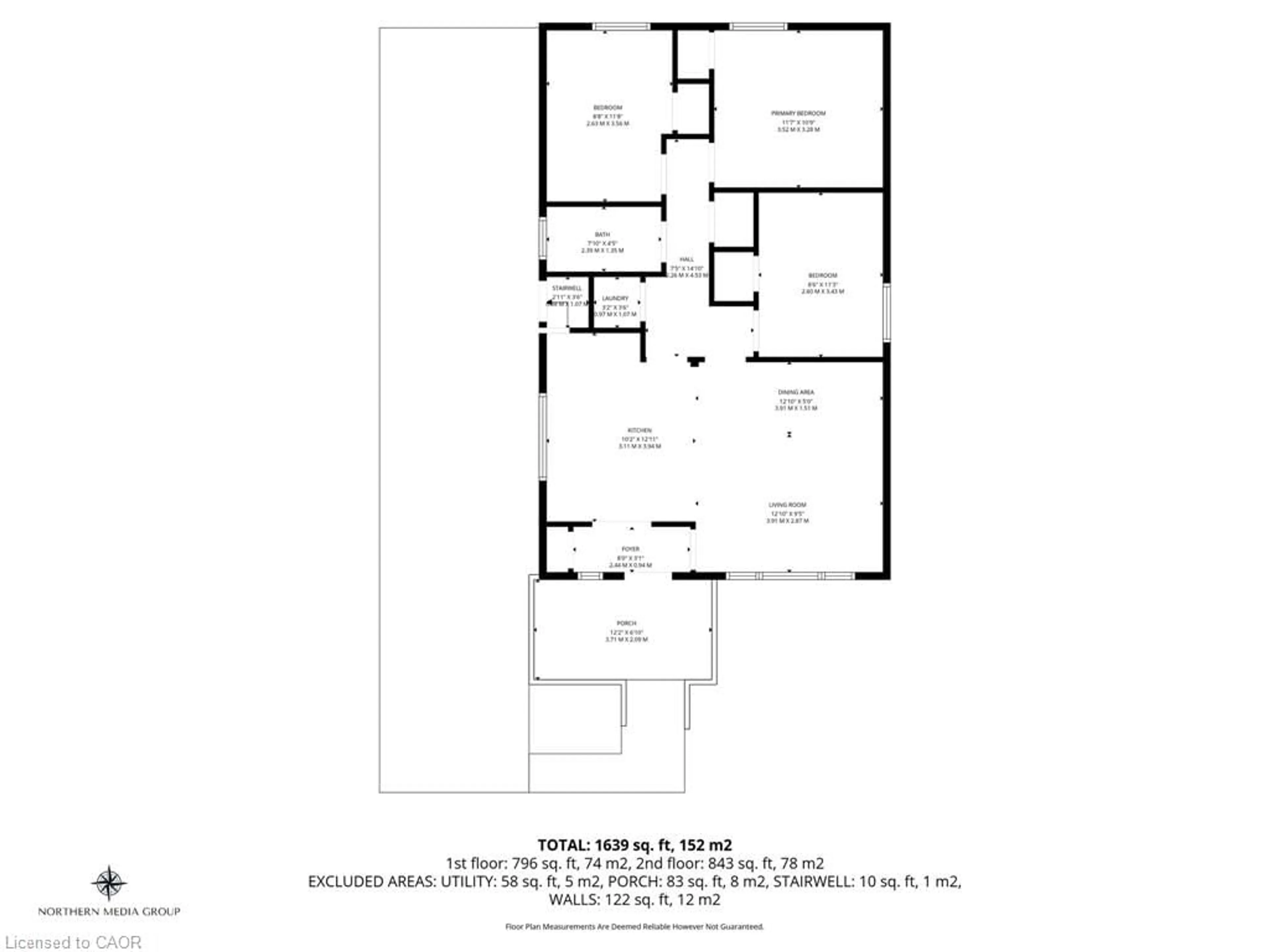 Floor plan for 406 East 43rd St, Hamilton Ontario L8T 3E3
