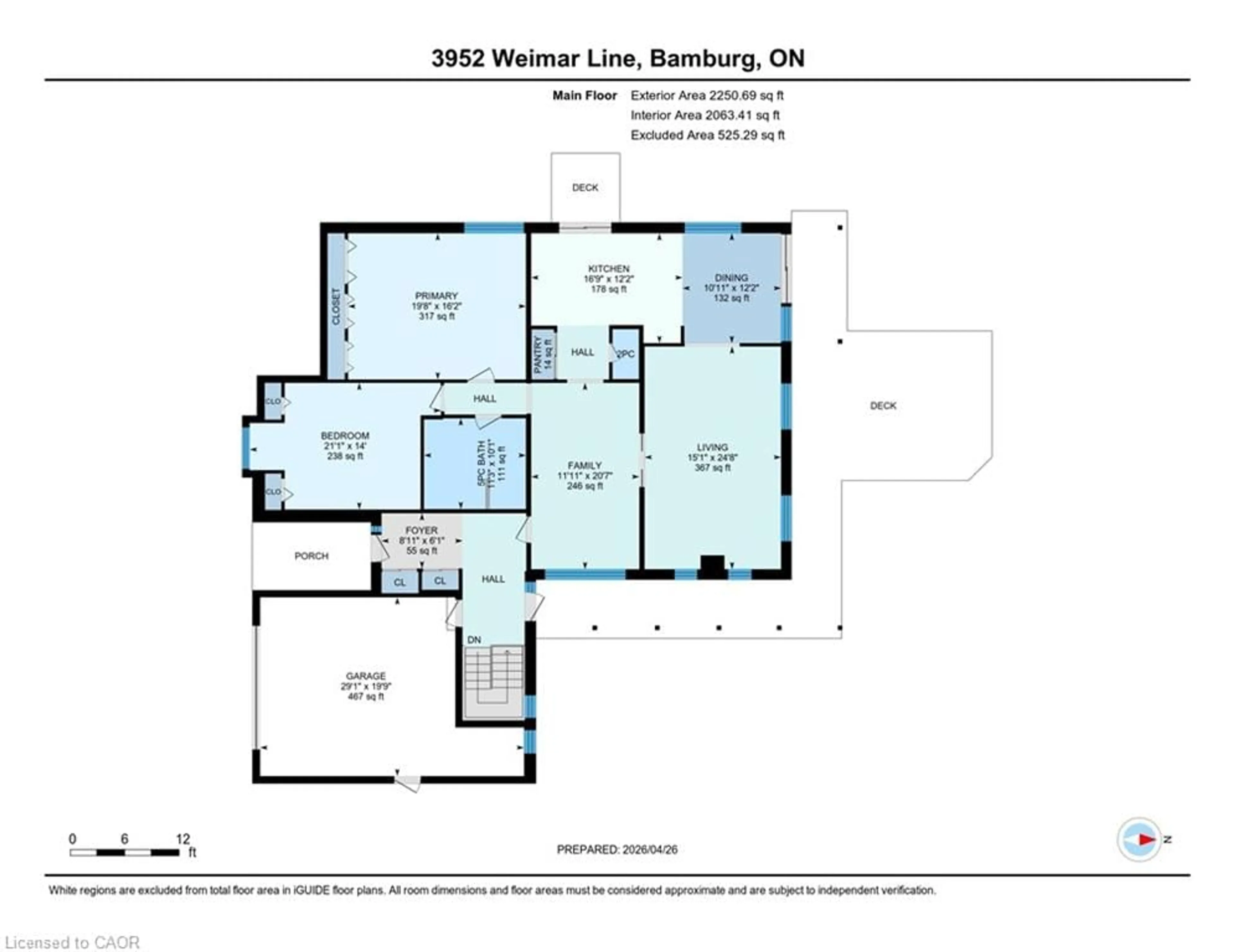 Floor plan for 3952 Weimar Line, Wellesley Ontario N0B 2T0