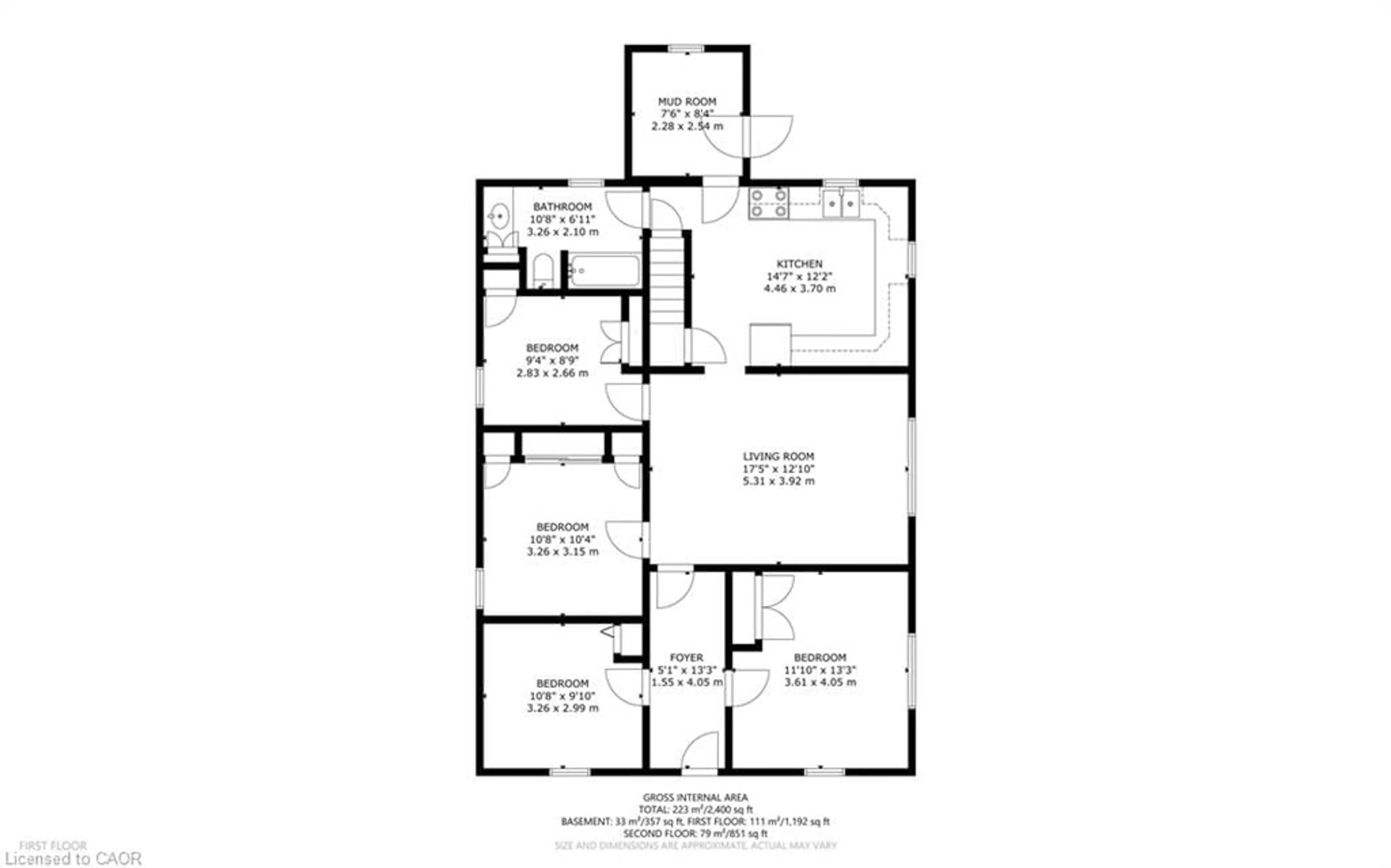 Floor plan for 578 Norfolk St, Simcoe Ontario N3Y 3P9