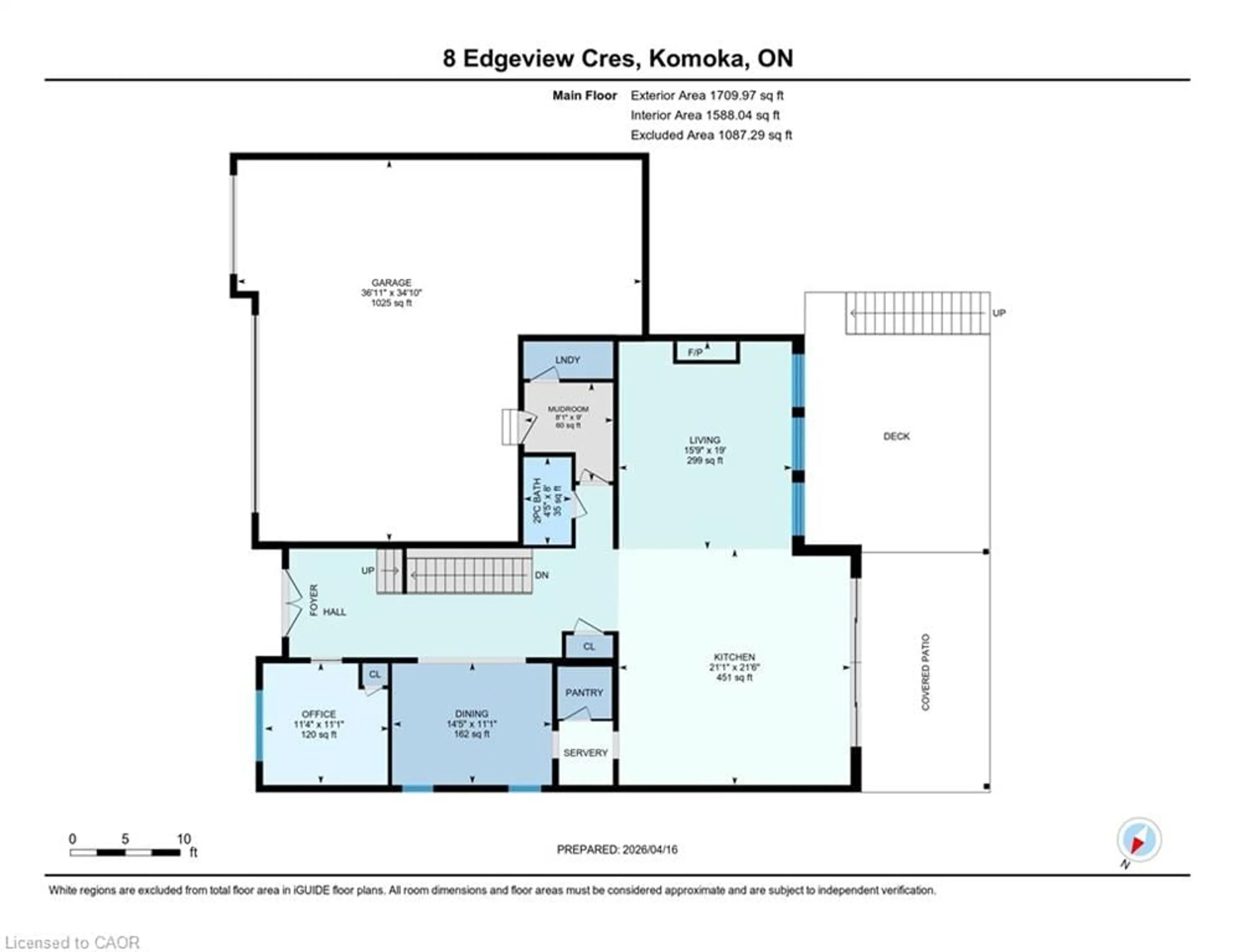 Floor plan for 8 Edgeview Cres, Komoka Ontario N0L 1R0