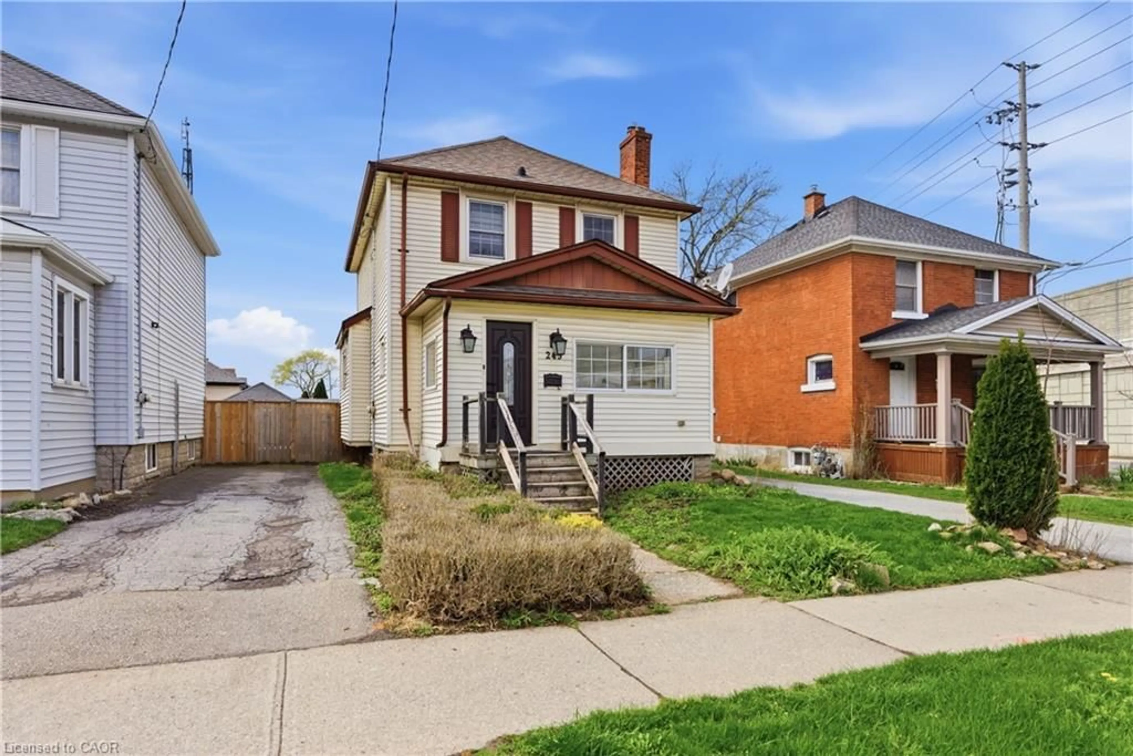 Home with brick exterior material, street for 243 Geneva St, St. Catharines Ontario L2R 4R2