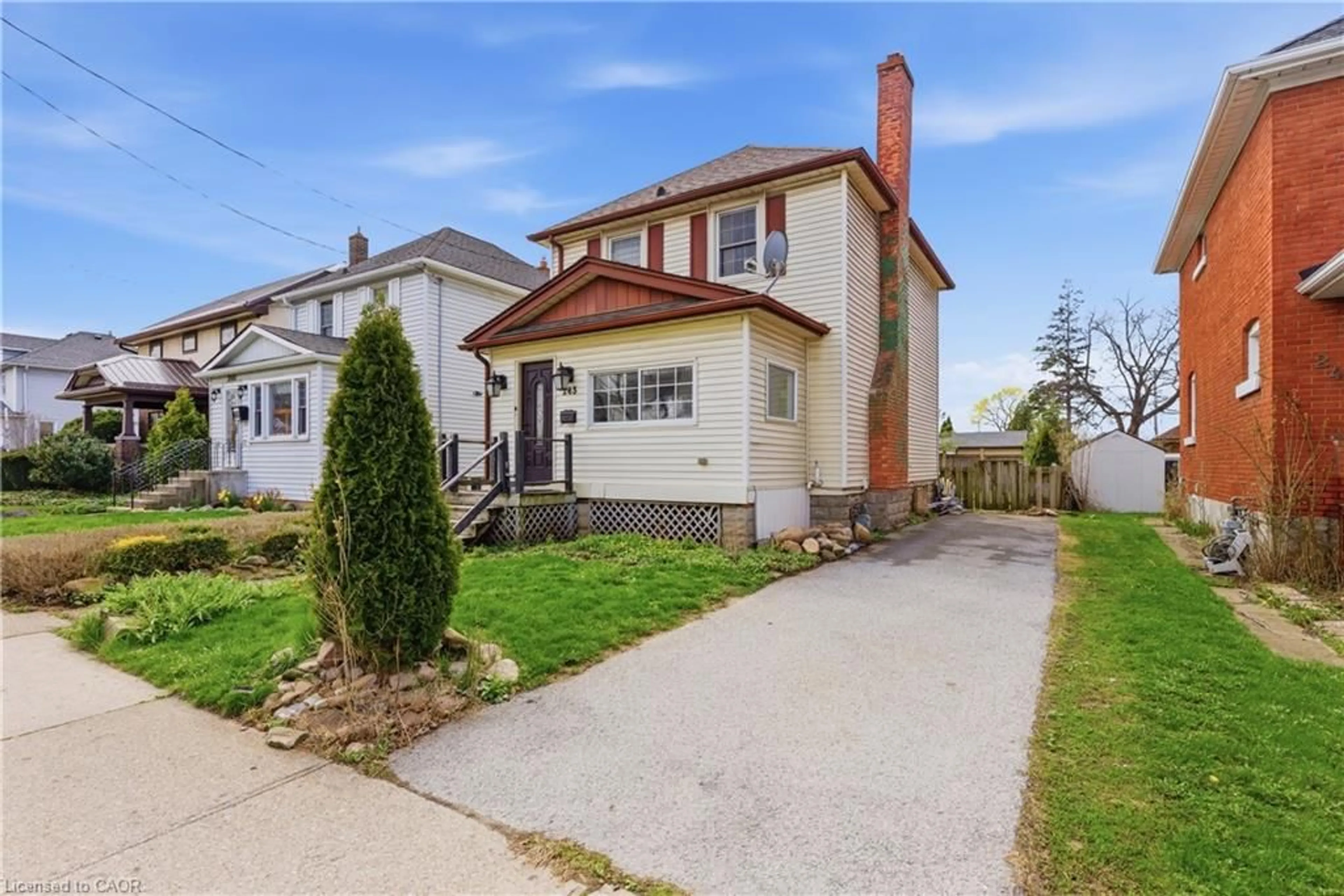 Home with brick exterior material, street for 243 Geneva St, St. Catharines Ontario L2R 4R2