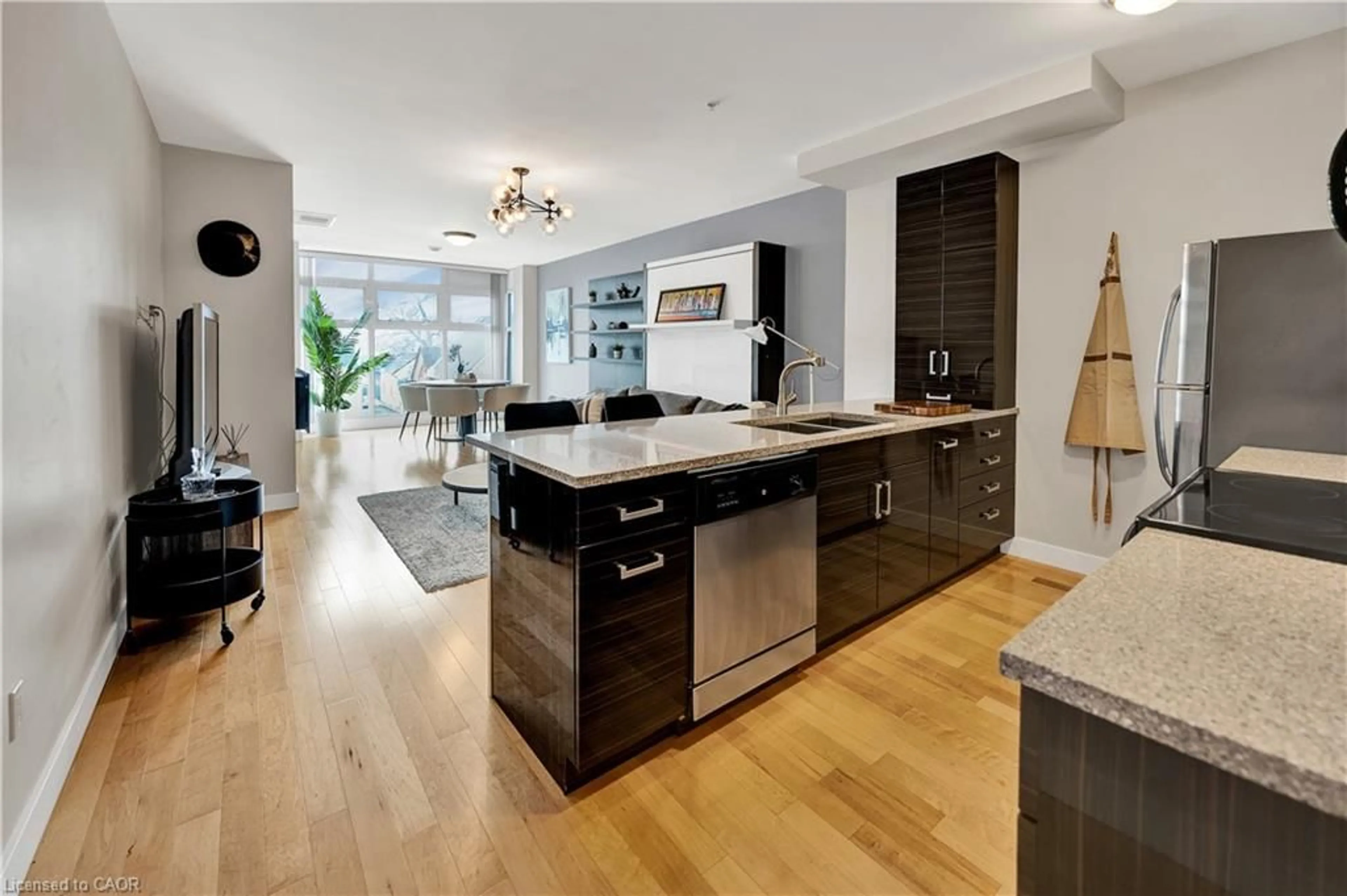 Open concept kitchen, unknown for 188 King St #310, Waterloo Ontario N2J 0C6