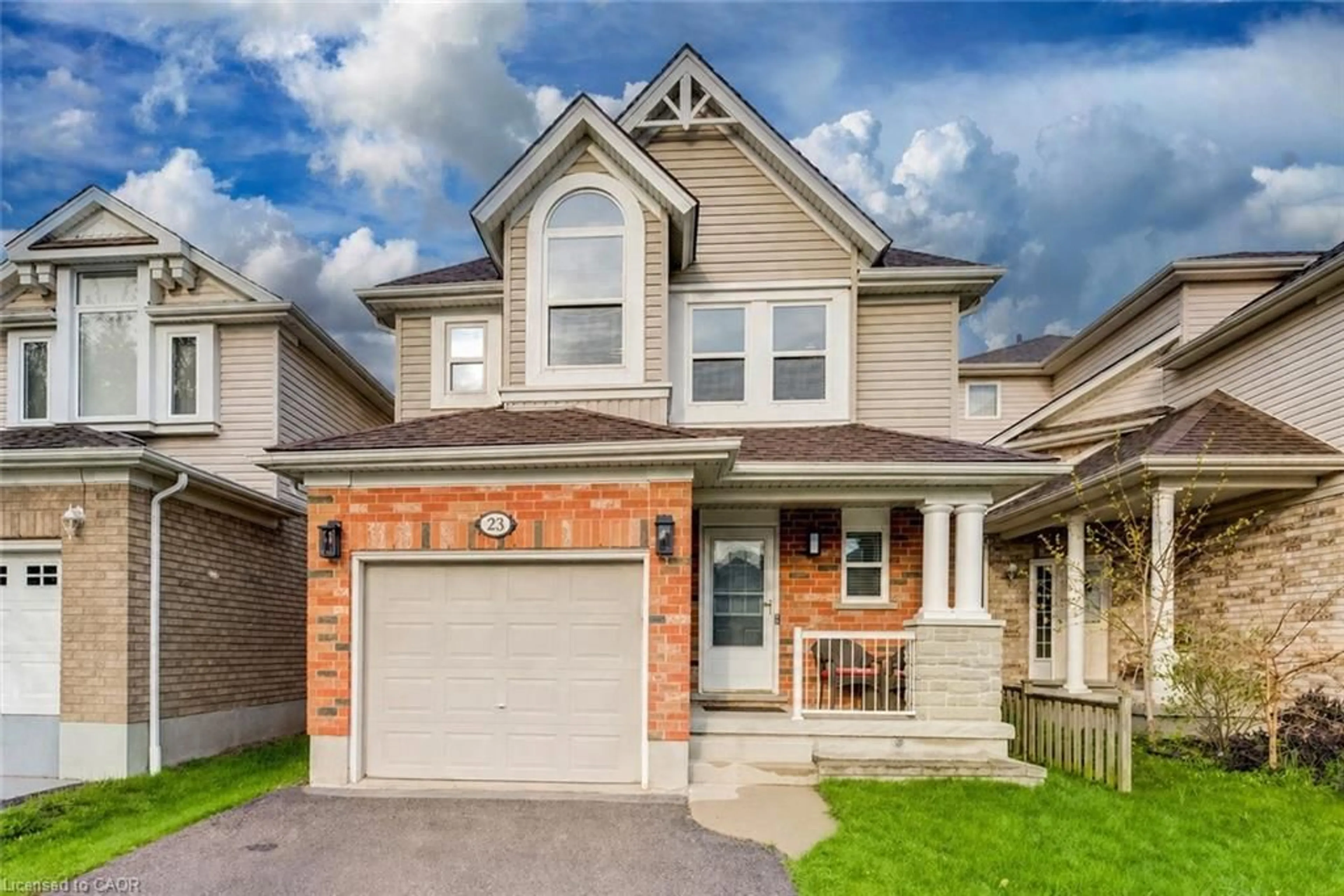 Home with brick exterior material, street for 23 Northcliffe Cres, Cambridge Ontario N3C 4M6