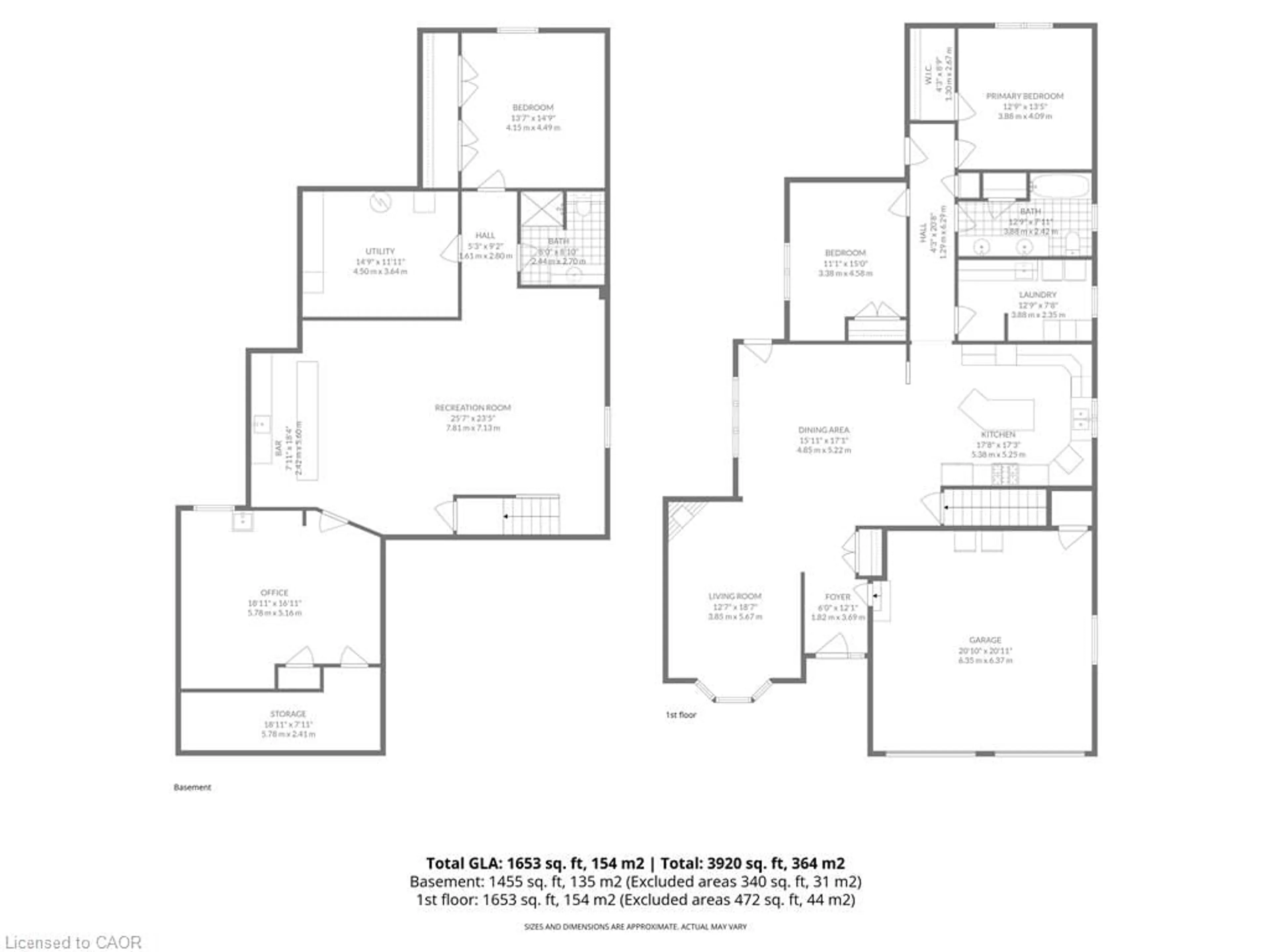 Floor plan for 2 Viola Crt, Delhi Ontario N4B 3C9