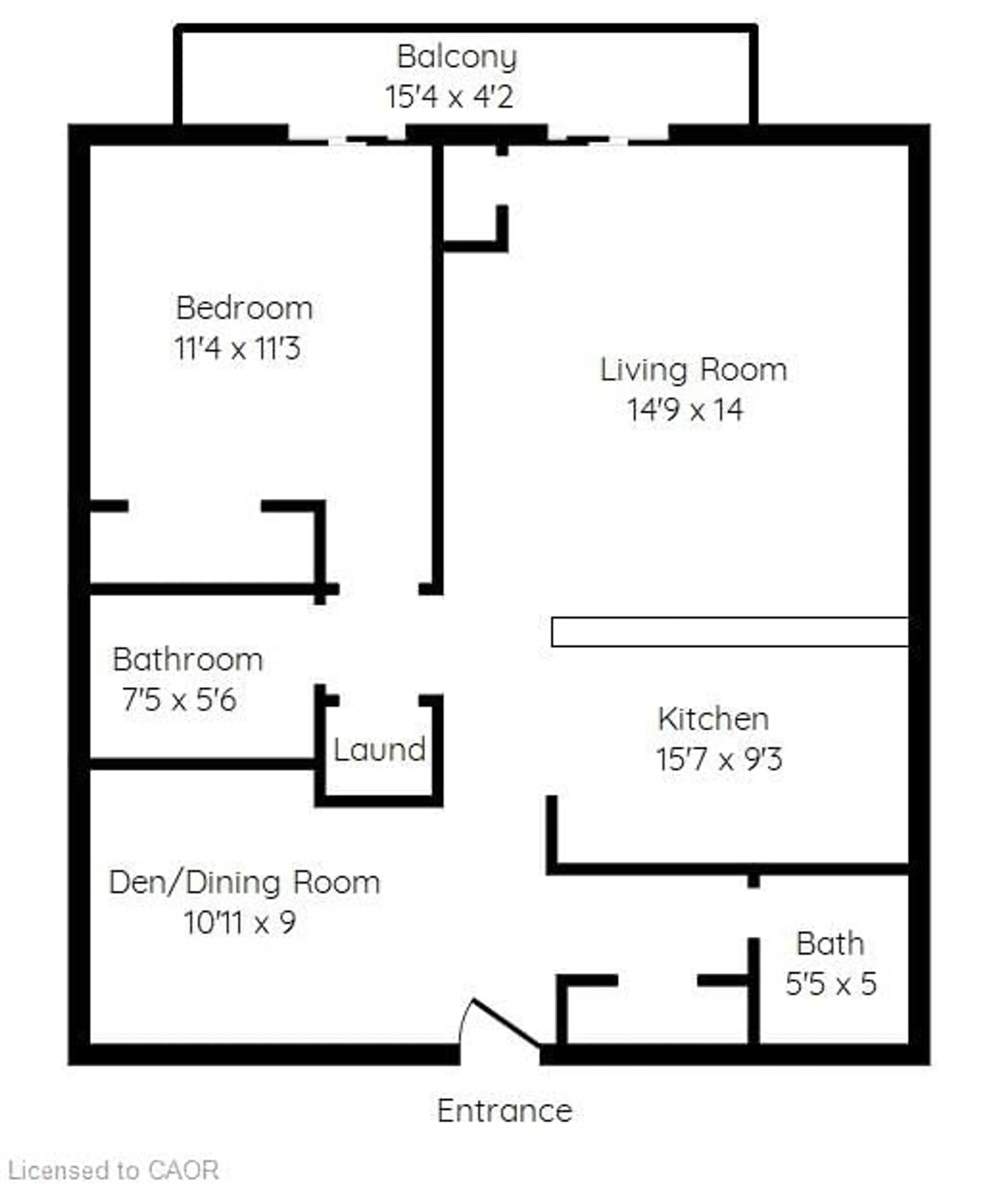 Floor plan for 170 Rockhaven Lane #210, Hamilton Ontario L8B 1B5