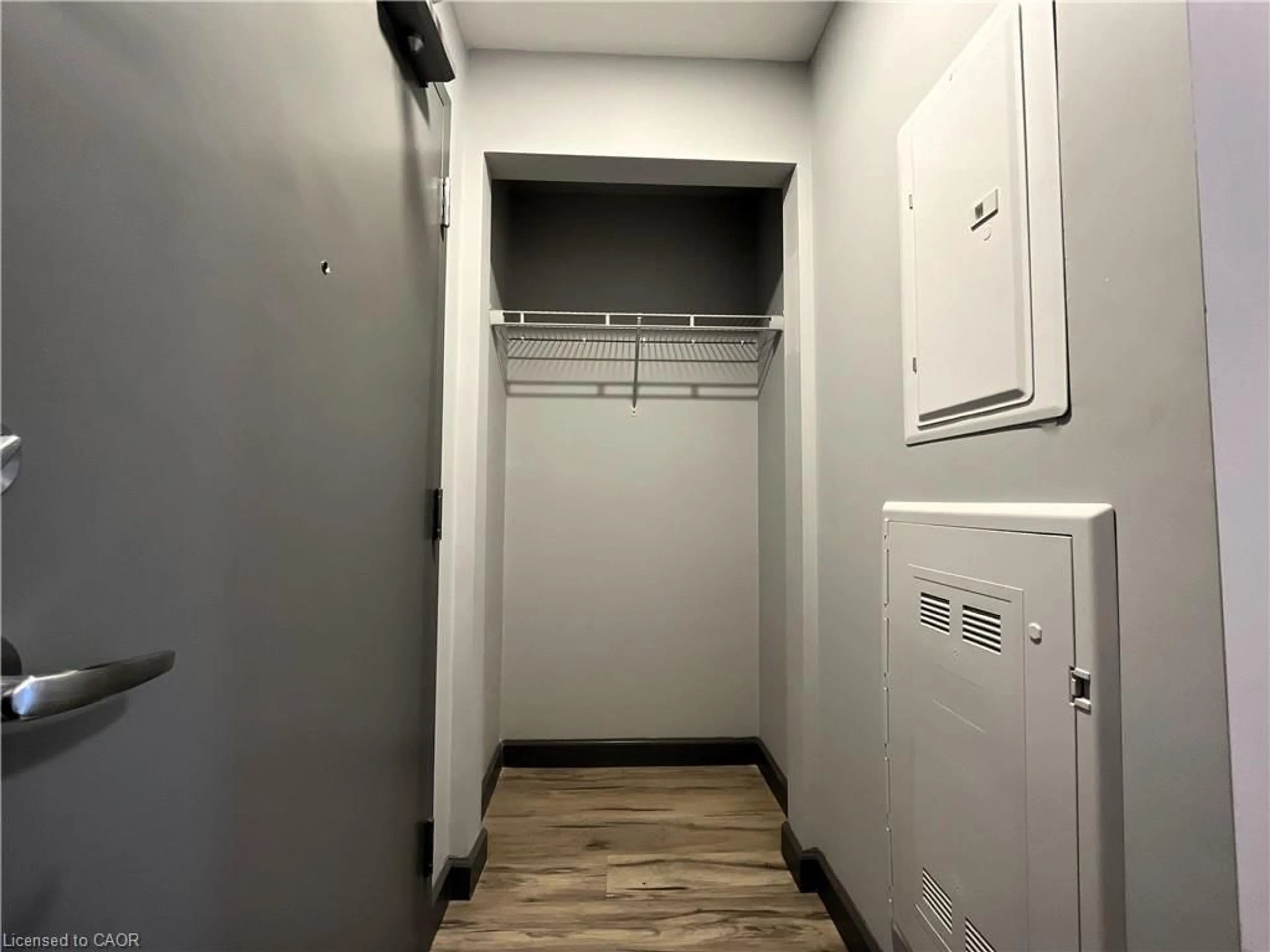 Storage room or clothes room or walk-in closet for 77 Leland St #418, Hamilton Ontario L8S 3A1
