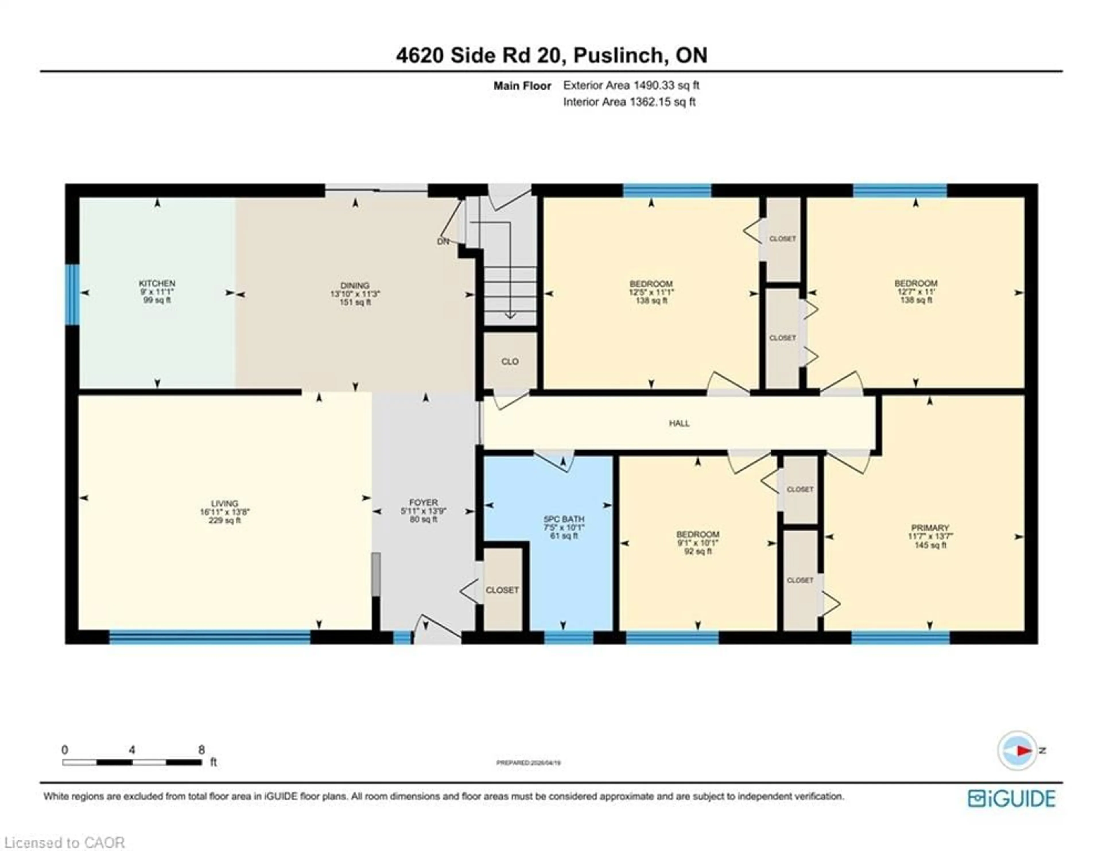 Floor plan for 4620 Sideroad 20 N Rd, Puslinch Ontario N1H 6J3