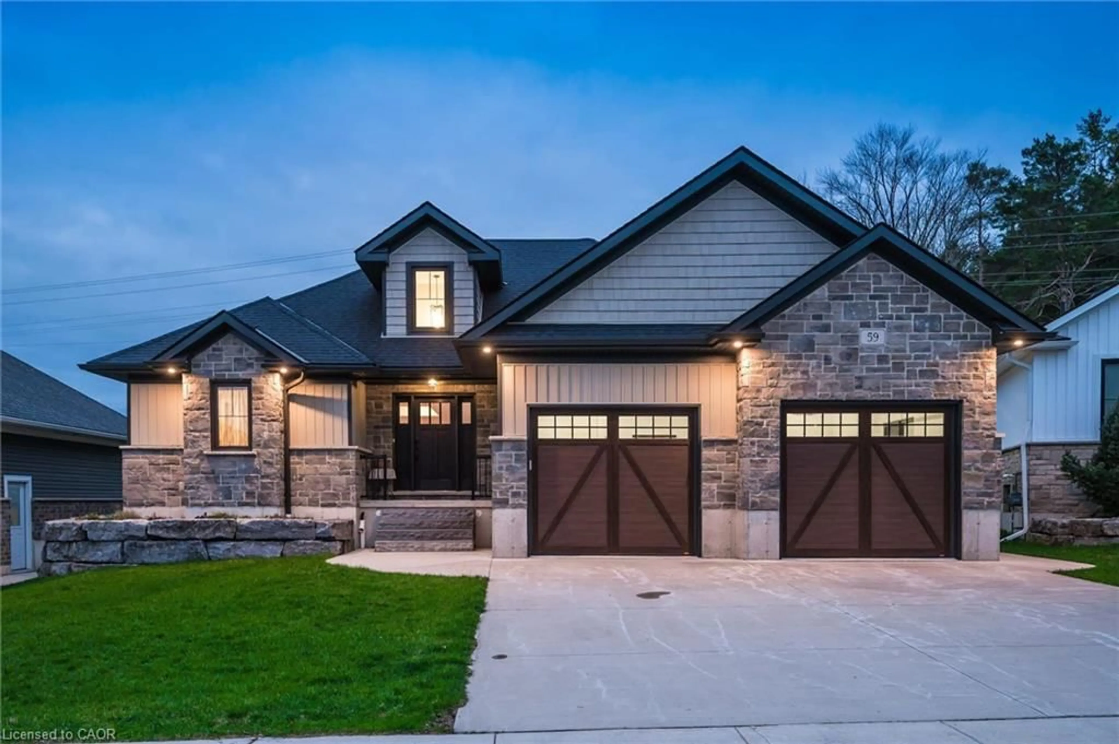 Home with brick exterior material, street for 59 Fischer Dairy Rd, Walkerton Ontario N0G 2V0