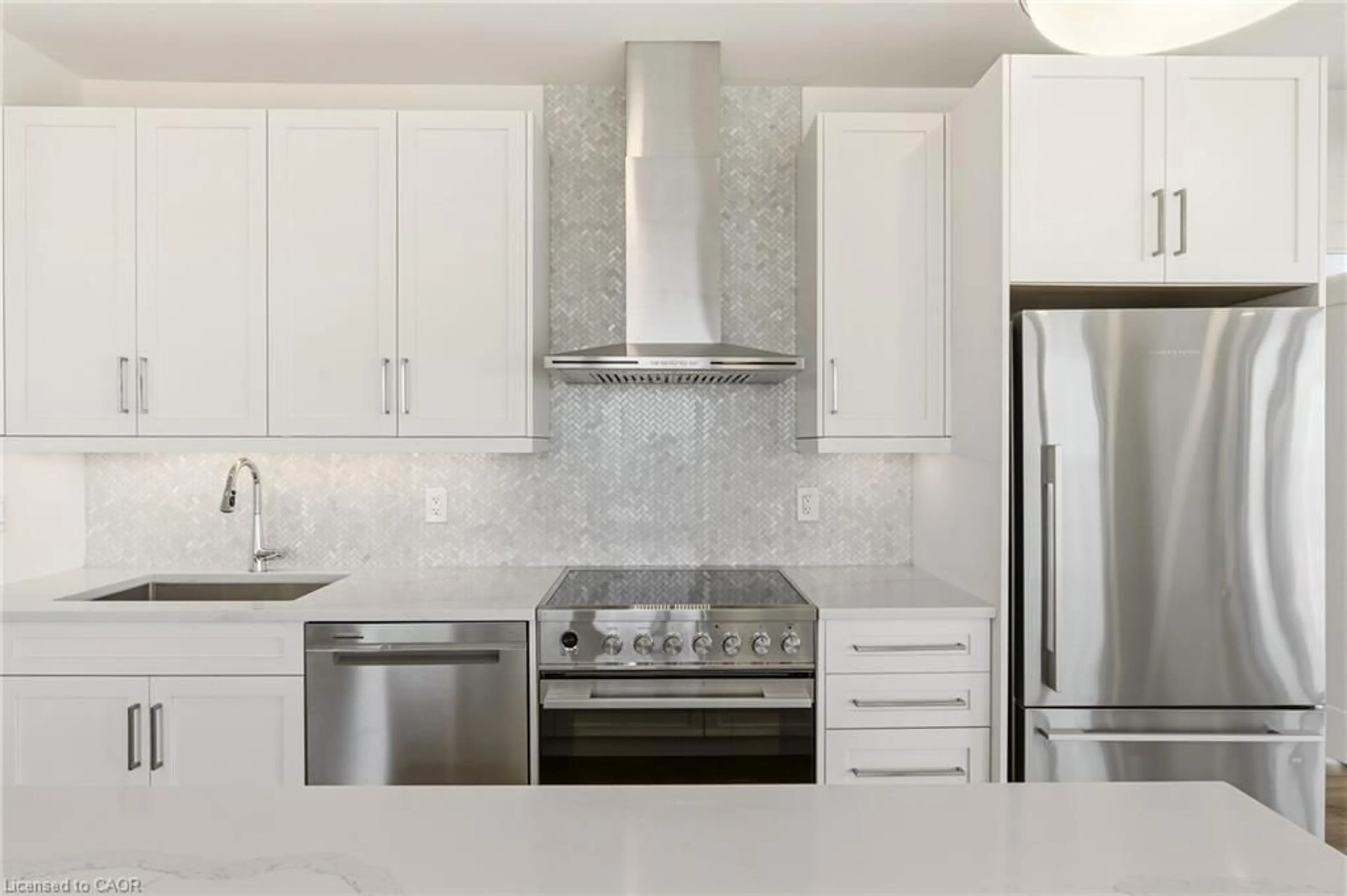 Contemporary kitchen, ceramic/tile floor for 500 Brock Ave #1906, Burlington Ontario L7S 0A5