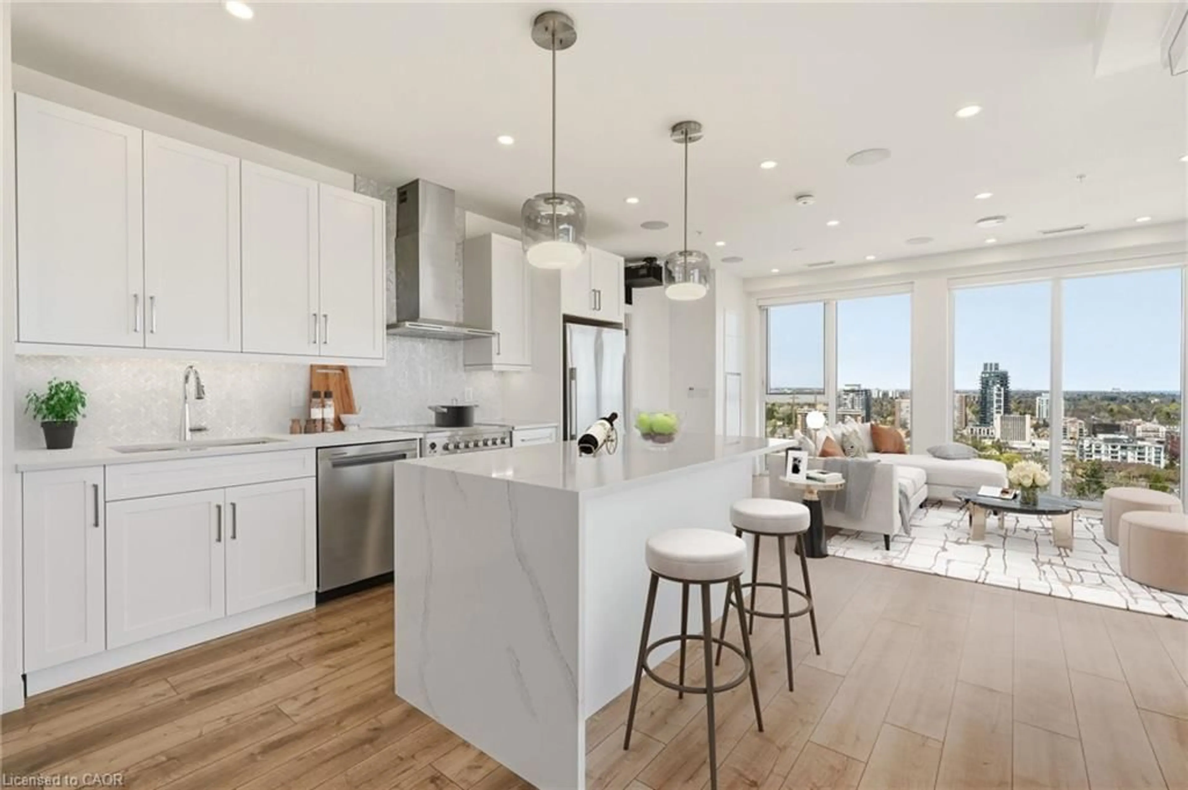 Open concept kitchen, unknown for 500 Brock Ave #1906, Burlington Ontario L7S 0A5