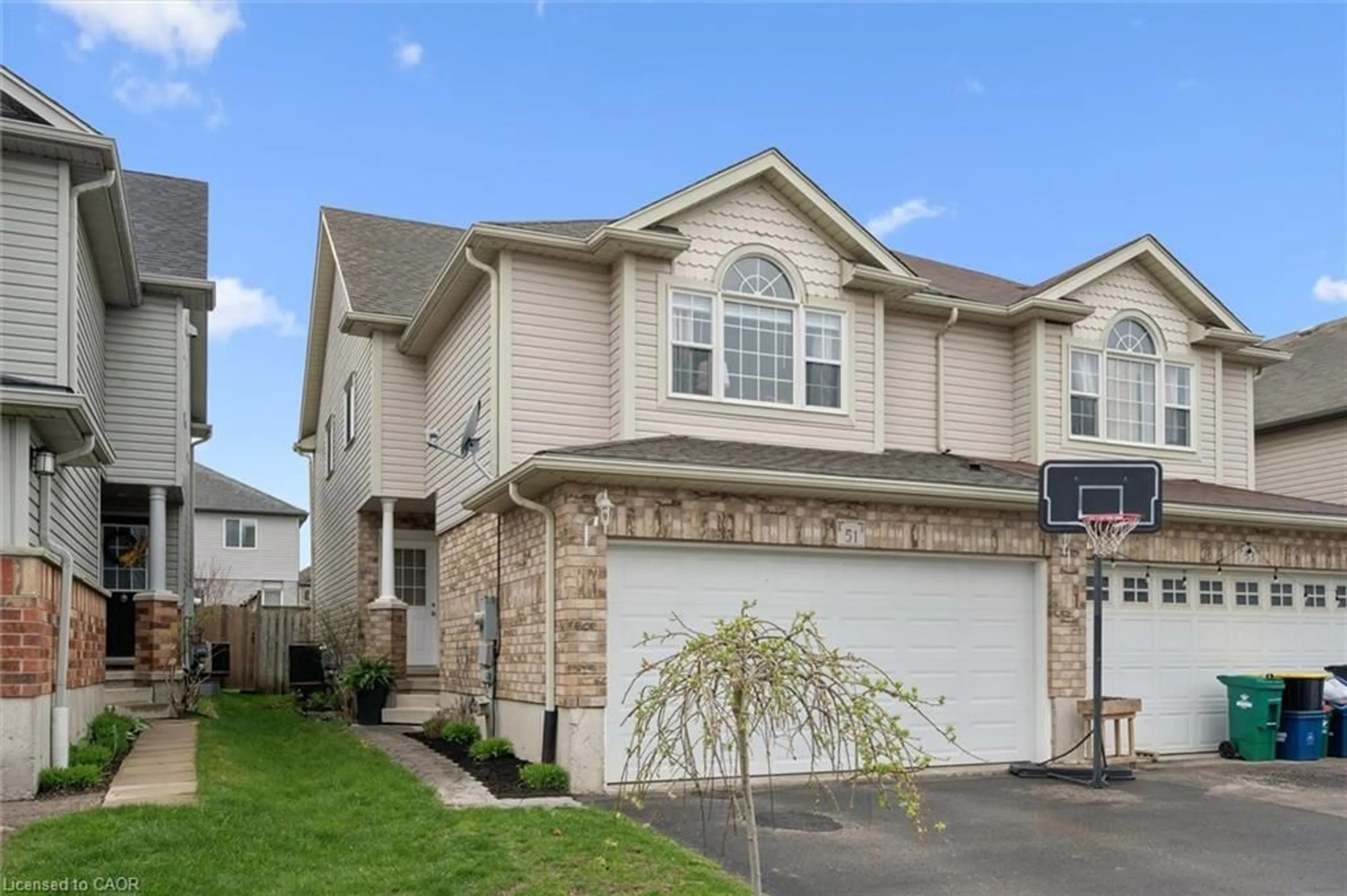 Home with vinyl exterior material, street for 51 Cannes St, Kitchener Ontario N2R 1V1
