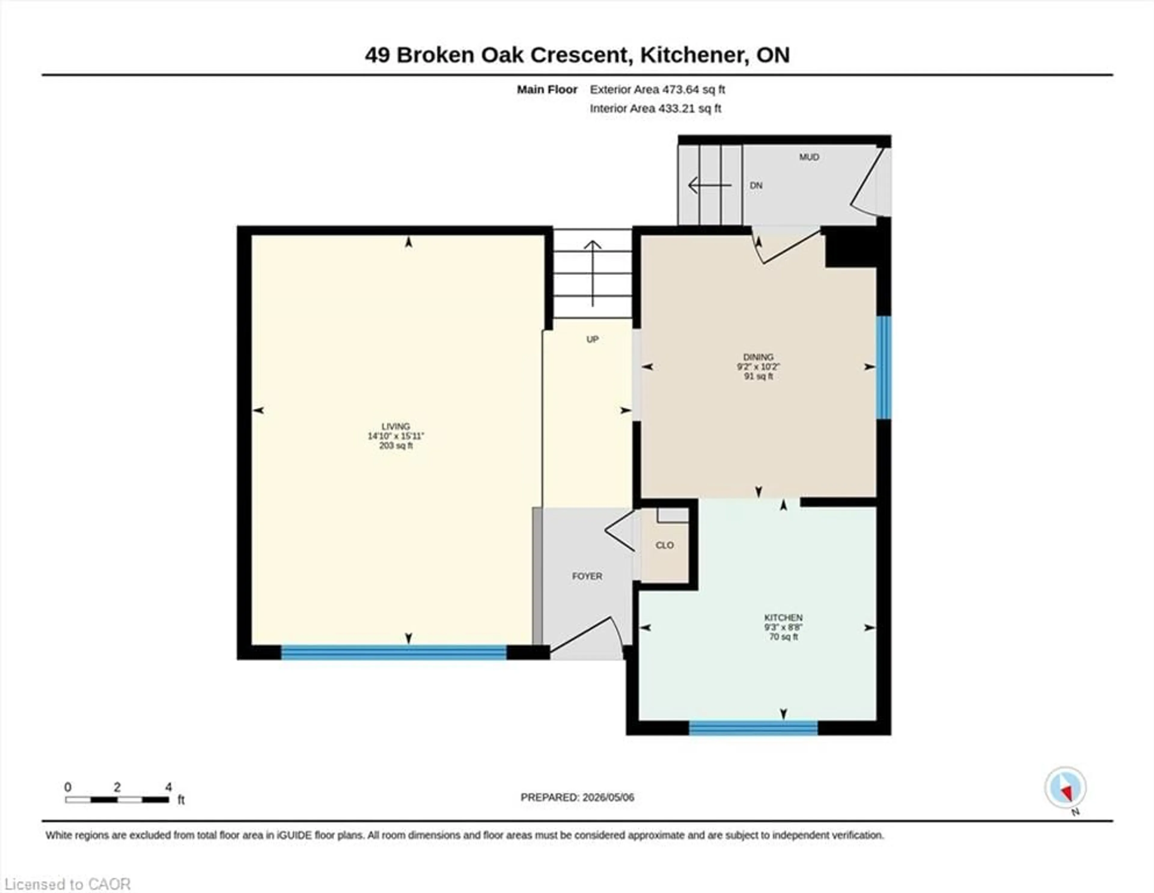 Floor plan for 49 Broken Oak Cres, Kitchener Ontario N2N 1N8