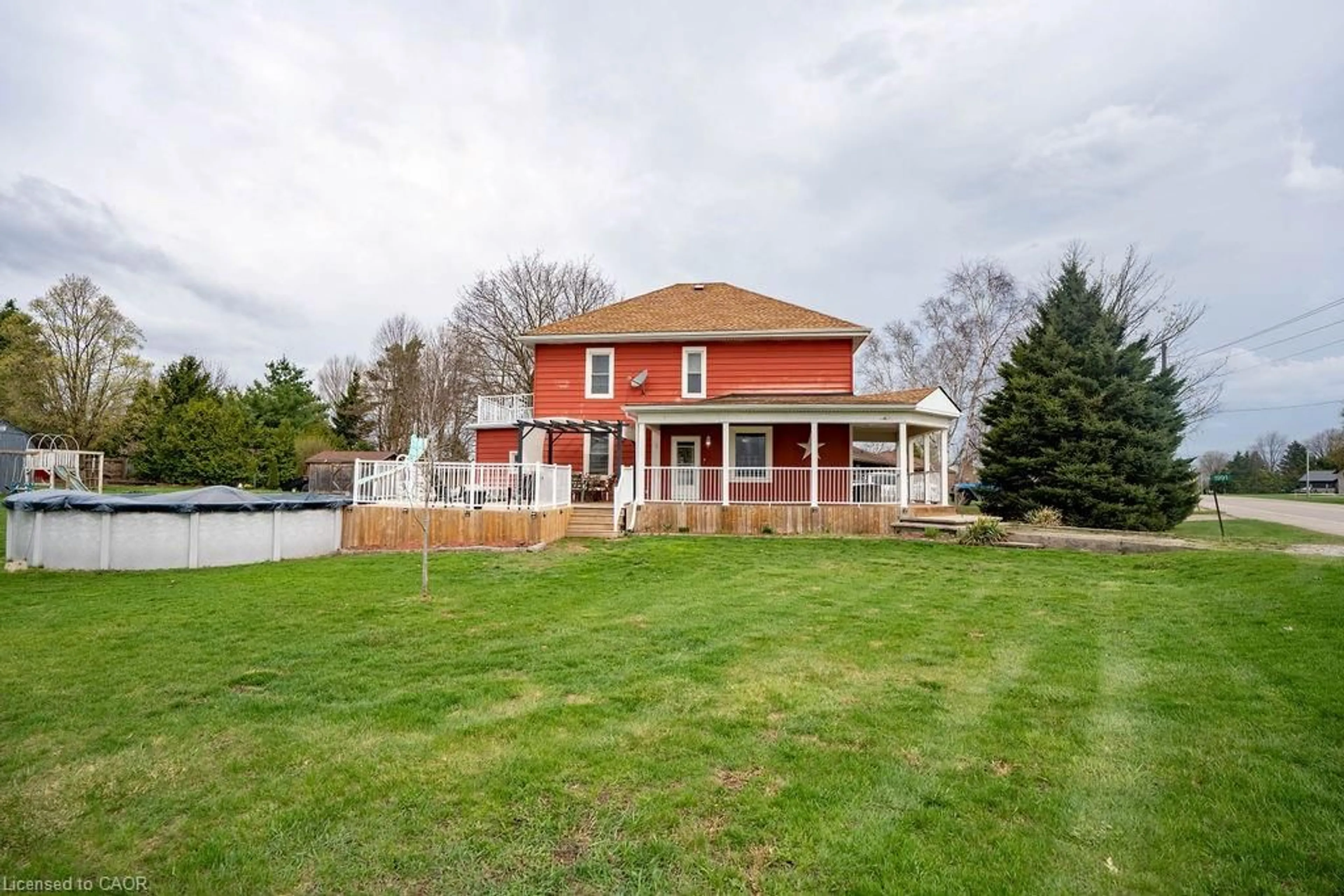 A pic from outside/outdoor area/front of a property/back of a property/a pic from drone, water/lake/river/ocean view for 1991 Brantford Road 4, Vanessa Ontario N0E 1V0
