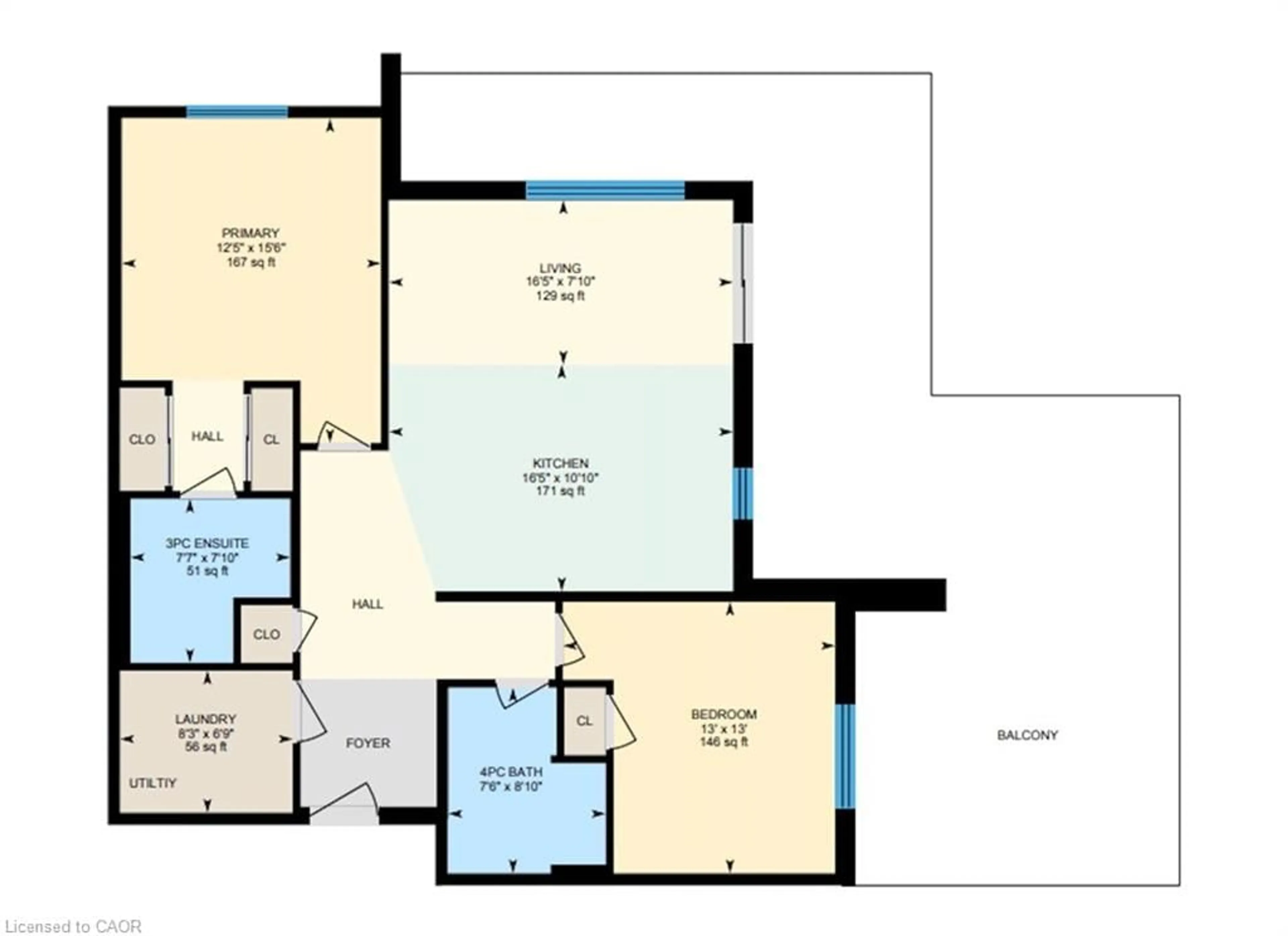 Floor plan for 247 Grey Silo Rd #102, Waterloo Ontario N2K 0G7