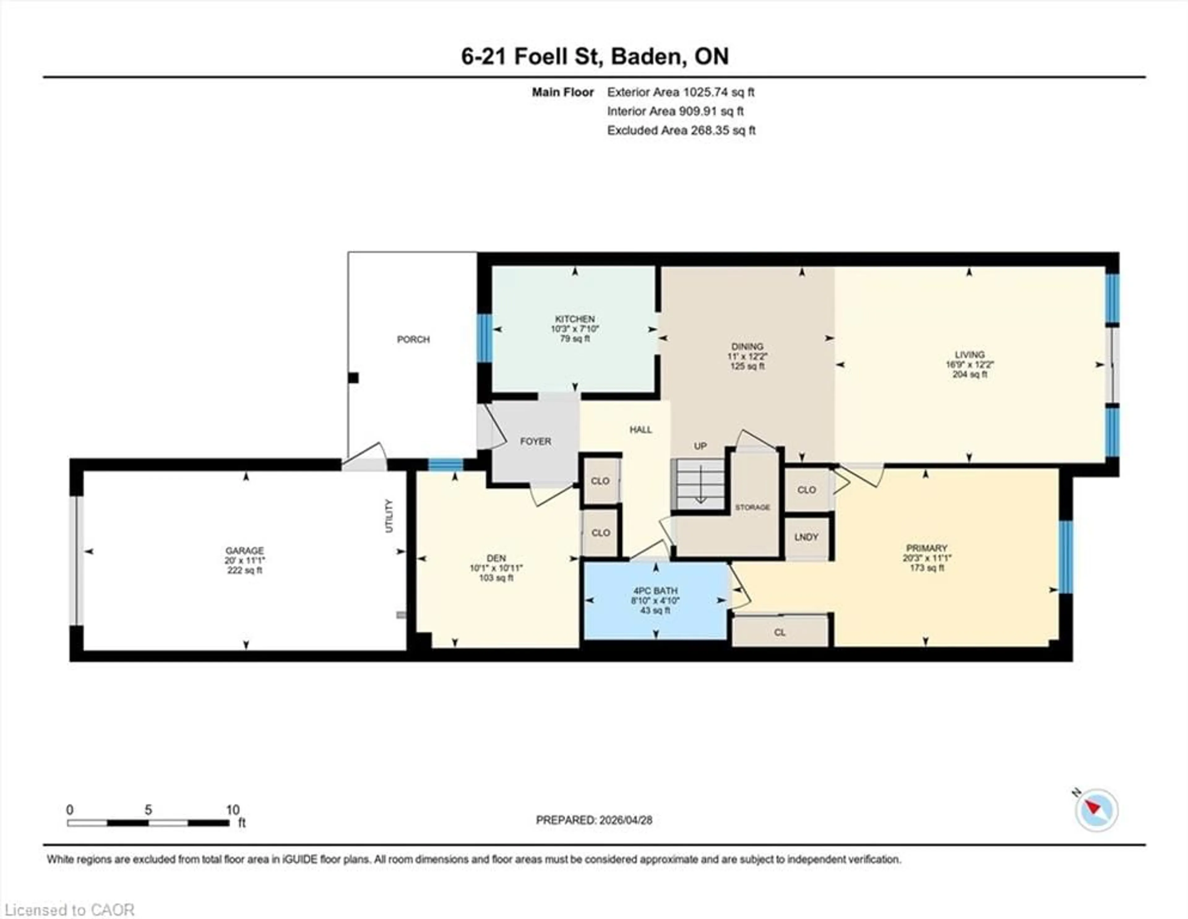 Floor plan for 21 Foell St #6, Baden Ontario N3A 2V6
