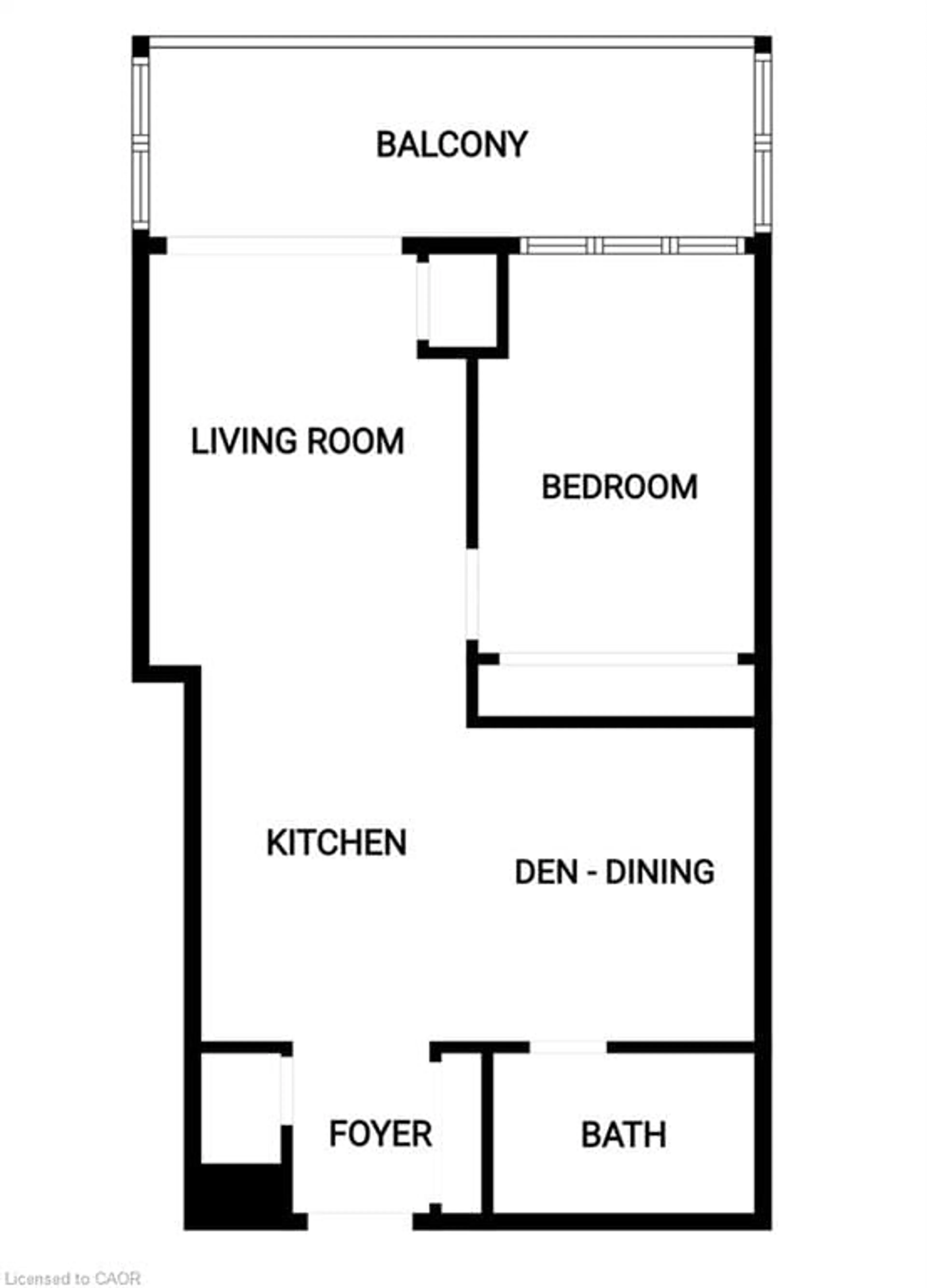 Floor plan for 1117 Cooke Blvd #A410, Burlington Ontario L7T 0C6