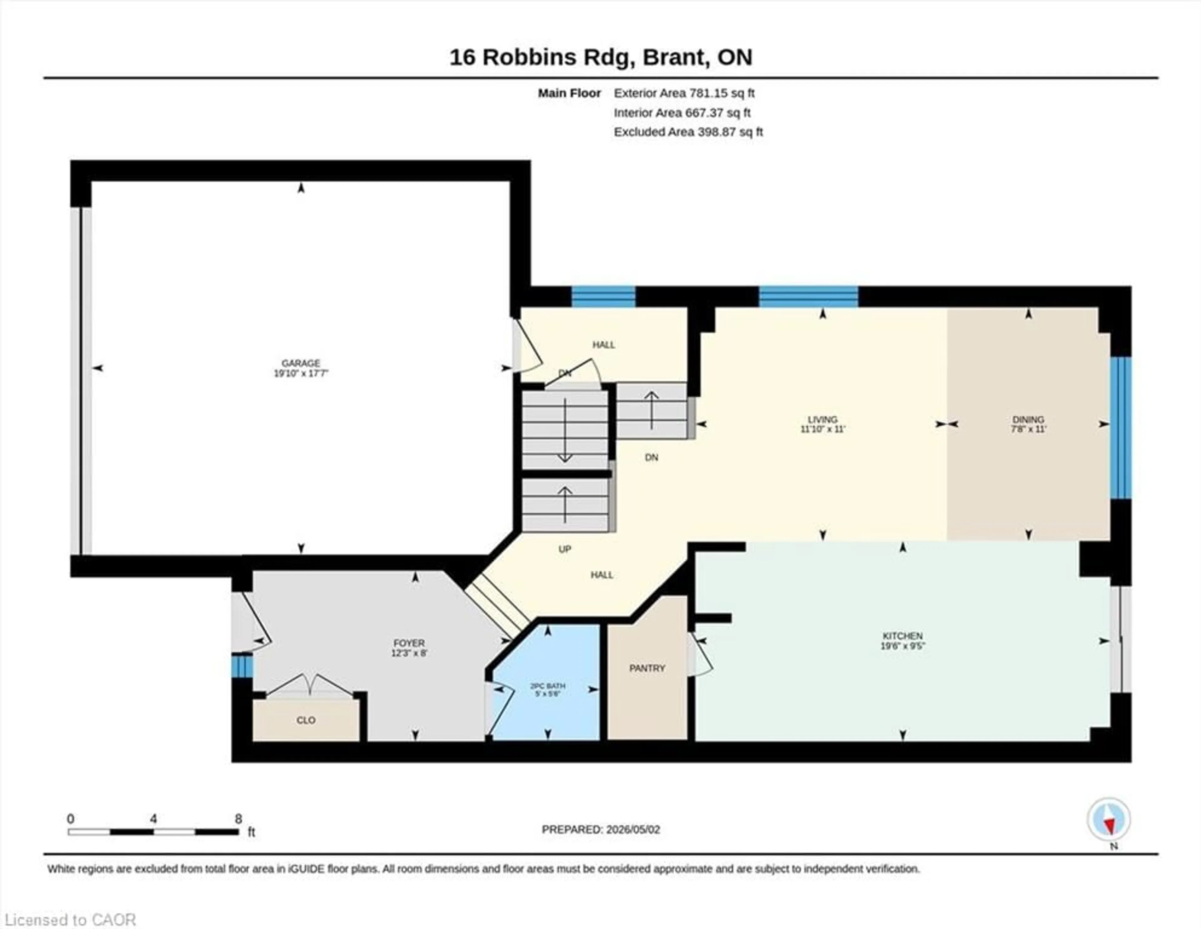 Floor plan for 16 Robbins Ridge, Paris Ontario N3L 0H2