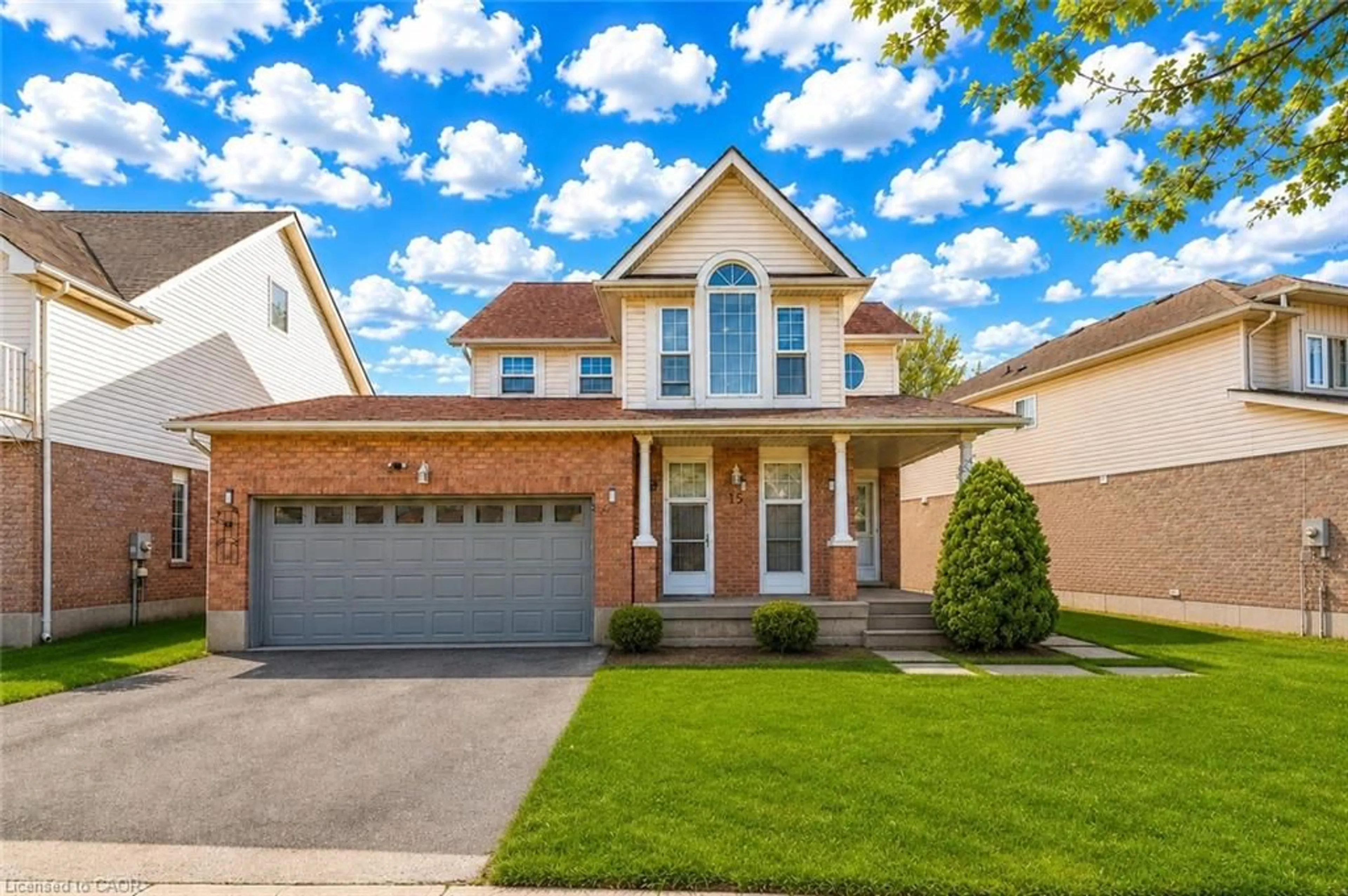Home with brick exterior material, street for 15 Copper Leaf St, Kitchener Ontario N2E 3T3