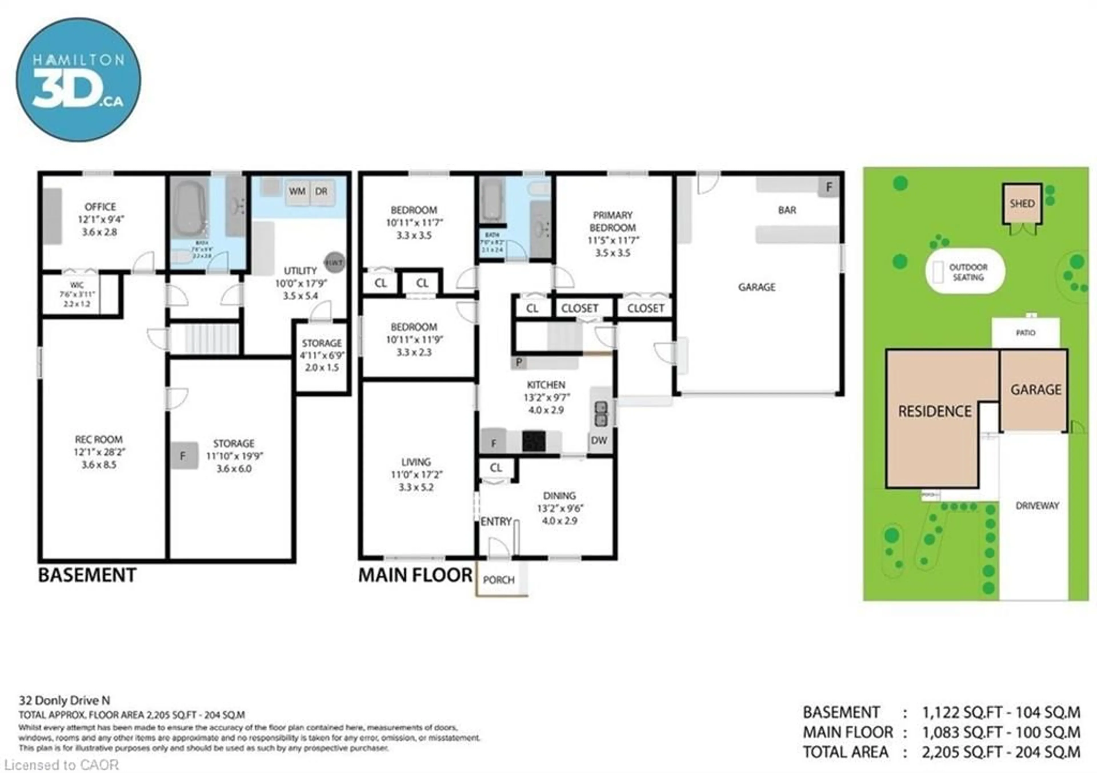 Floor plan for 32 Donly Dr, Simcoe Ontario N3Y 4Z8