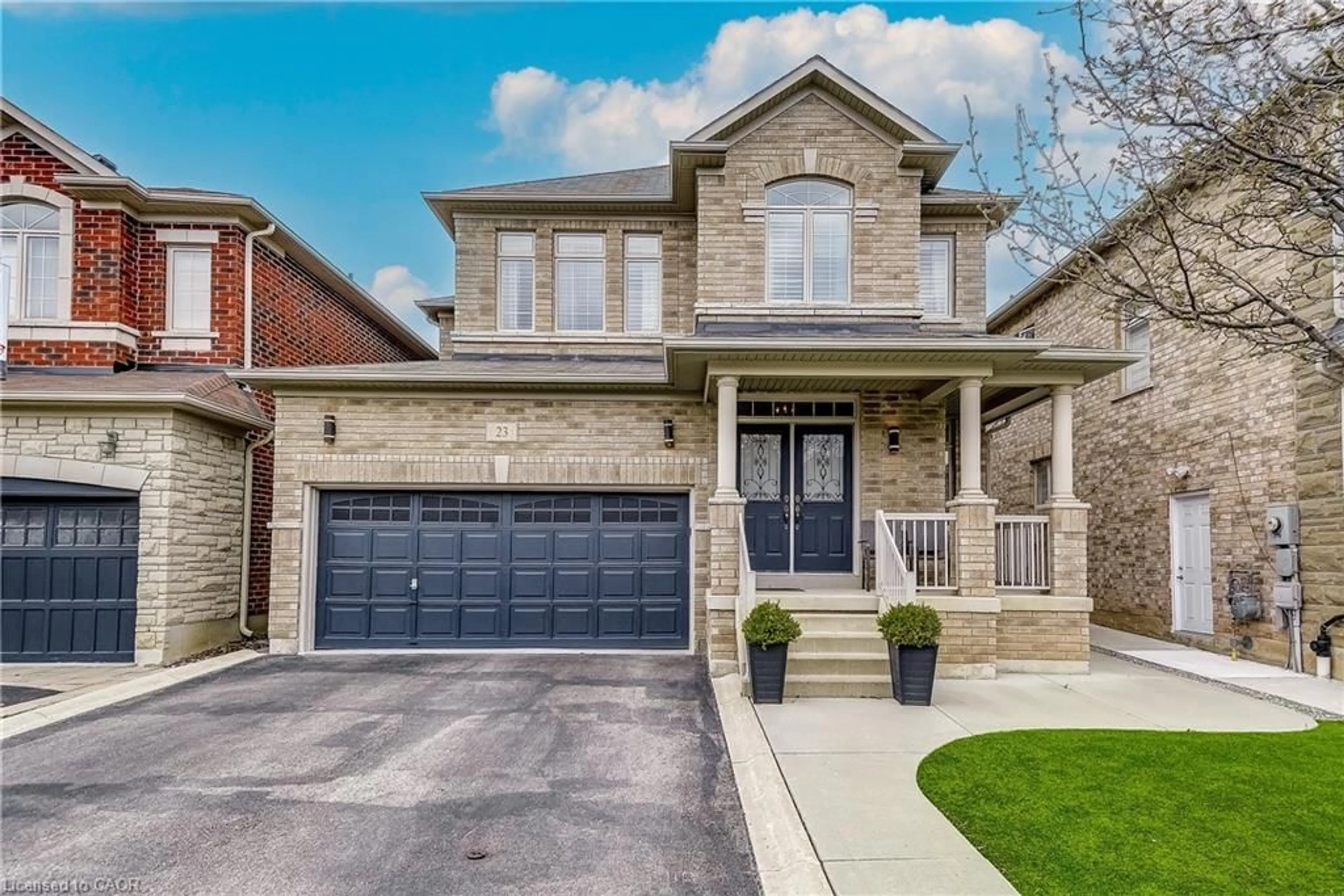 Home with brick exterior material, street for 23 Mcknight Ave, Waterdown Ontario L8B 0R5