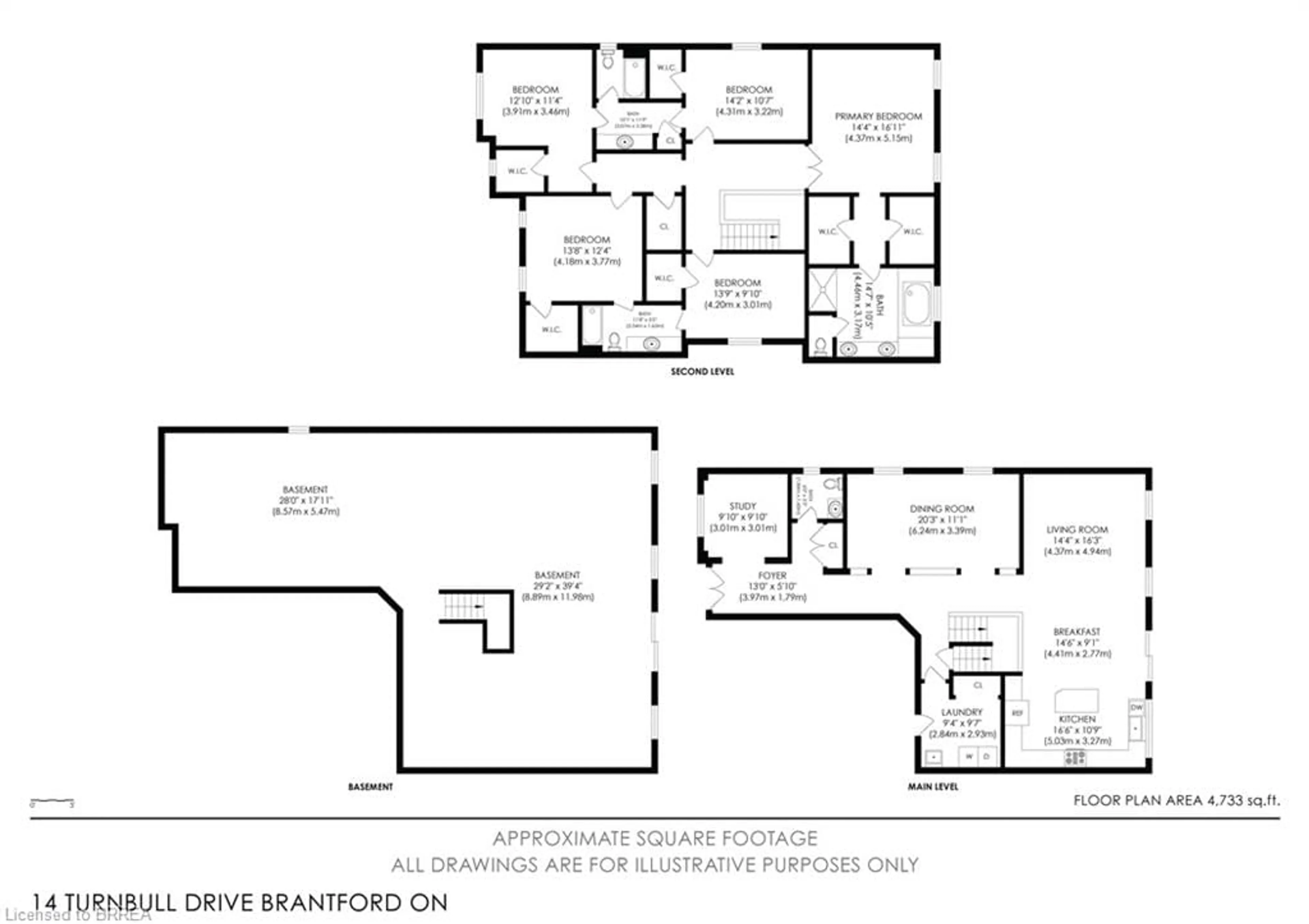 Floor plan for 14 Turnbull Dr, Brantford Ontario N3T 0K4