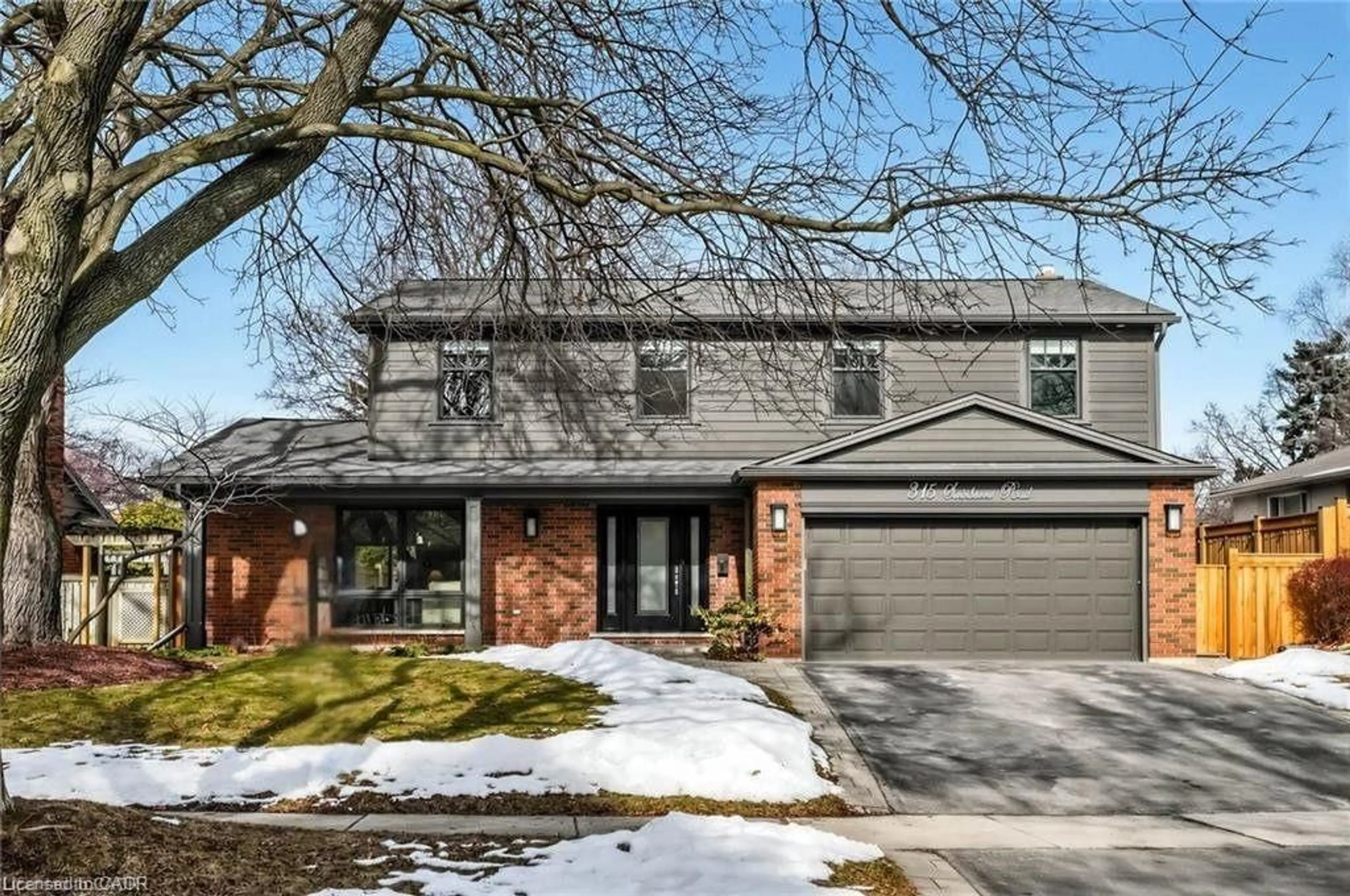Home with brick exterior material, street for 315 Swinburne Rd, Burlington Ontario L7N 1Z9
