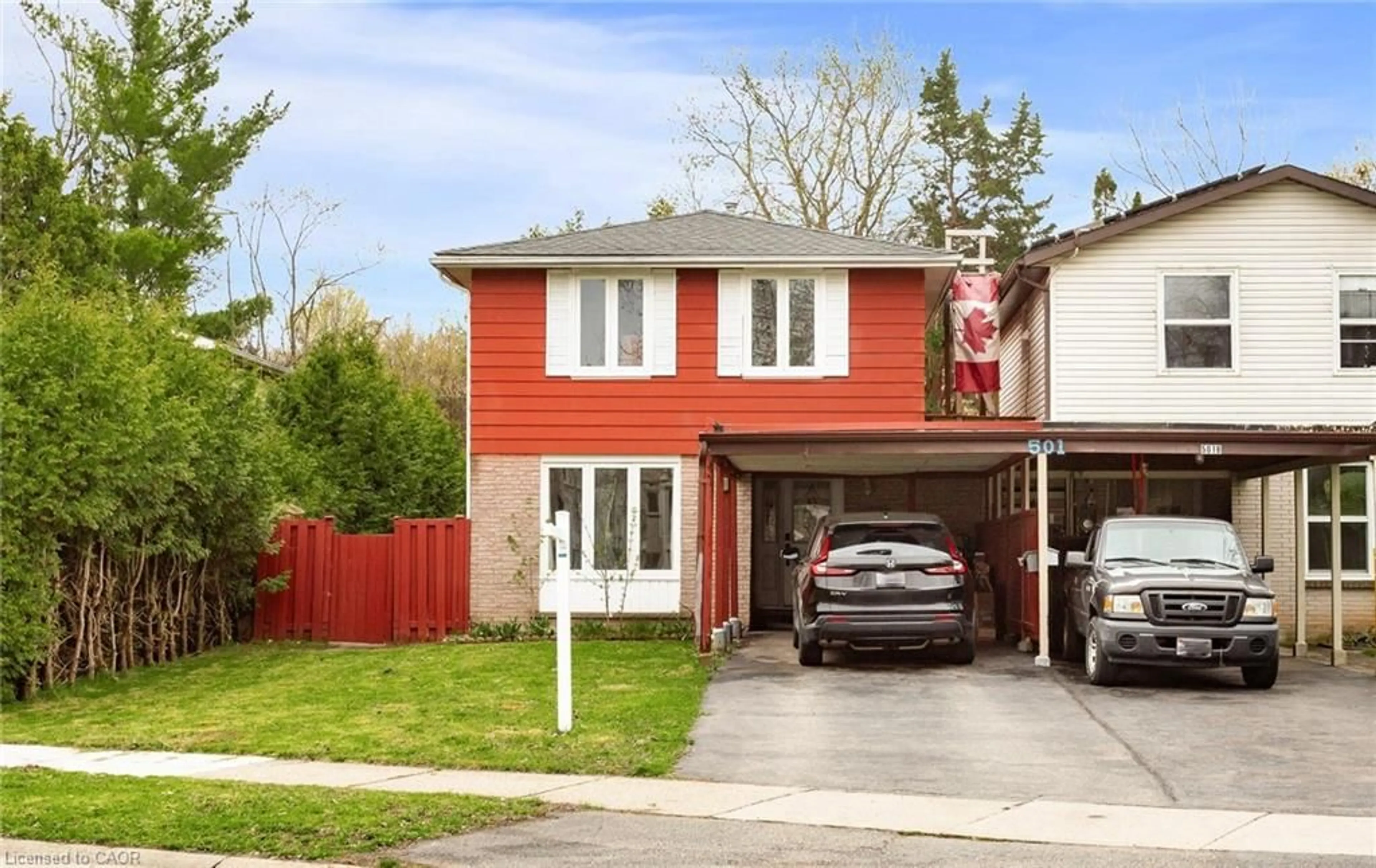 Home with brick exterior material, street for 501 Glenelm Cres, Waterloo Ontario N2L 5C7