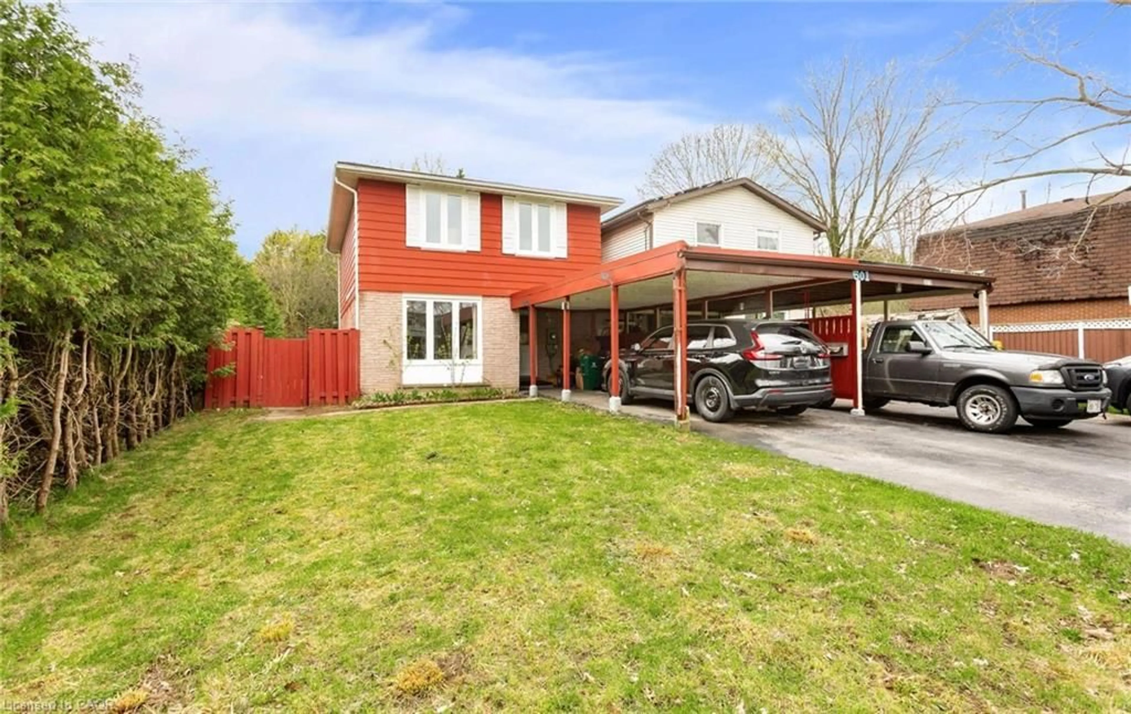 Home with brick exterior material, street for 501 Glenelm Cres, Waterloo Ontario N2L 5C7
