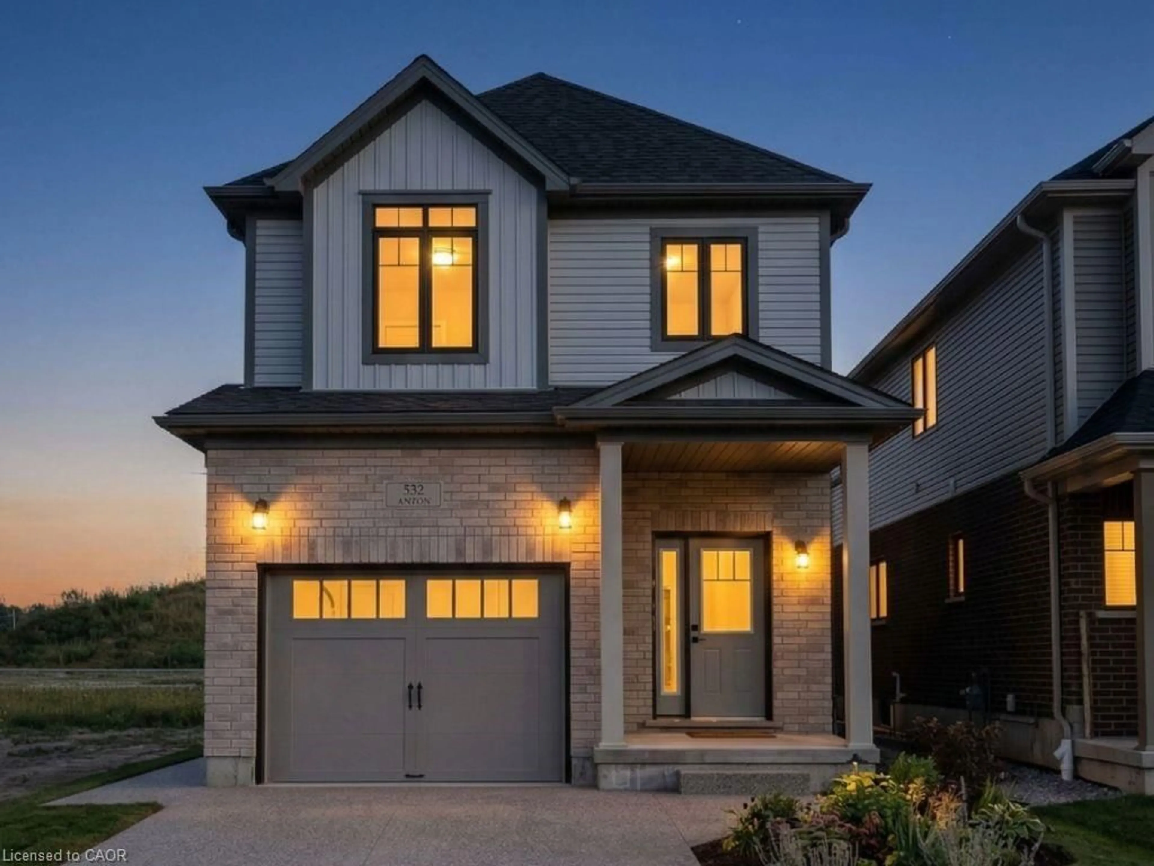 Home with brick exterior material, street for 12 Cadence Common, Cambridge Ontario N3C 1A5