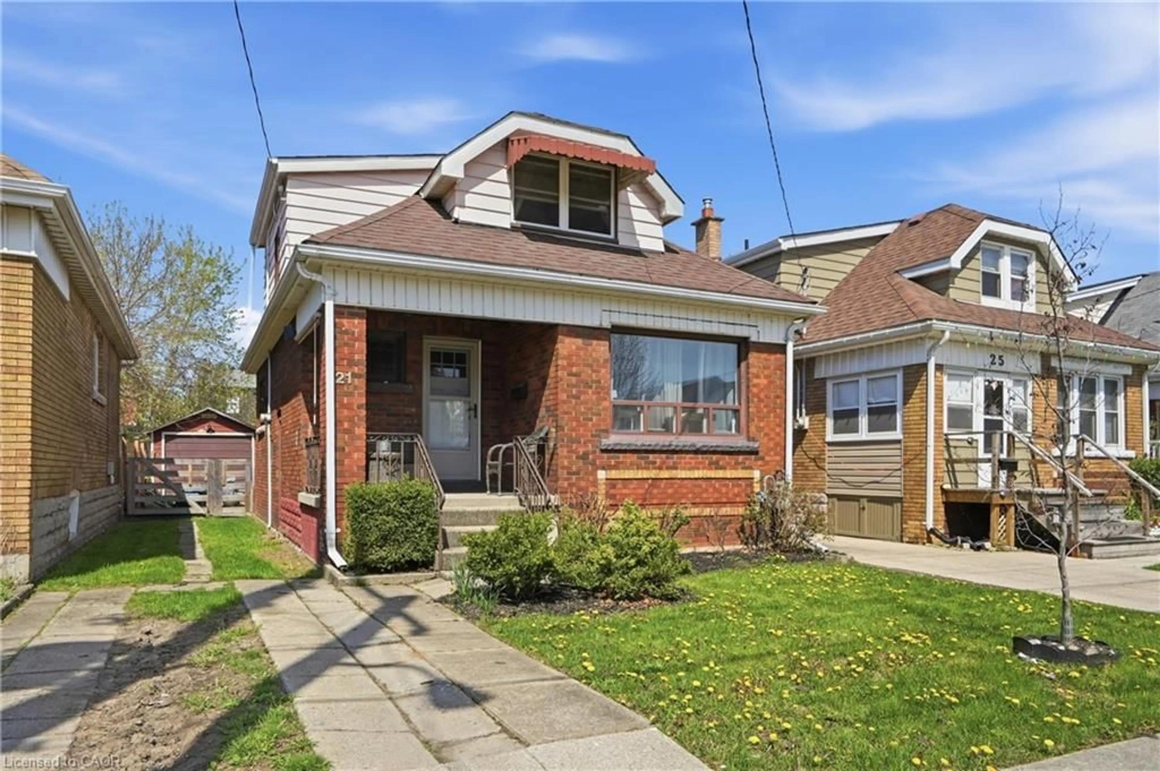 Home with brick exterior material, street for 21 Weir St, Hamilton Ontario L8H 5E7