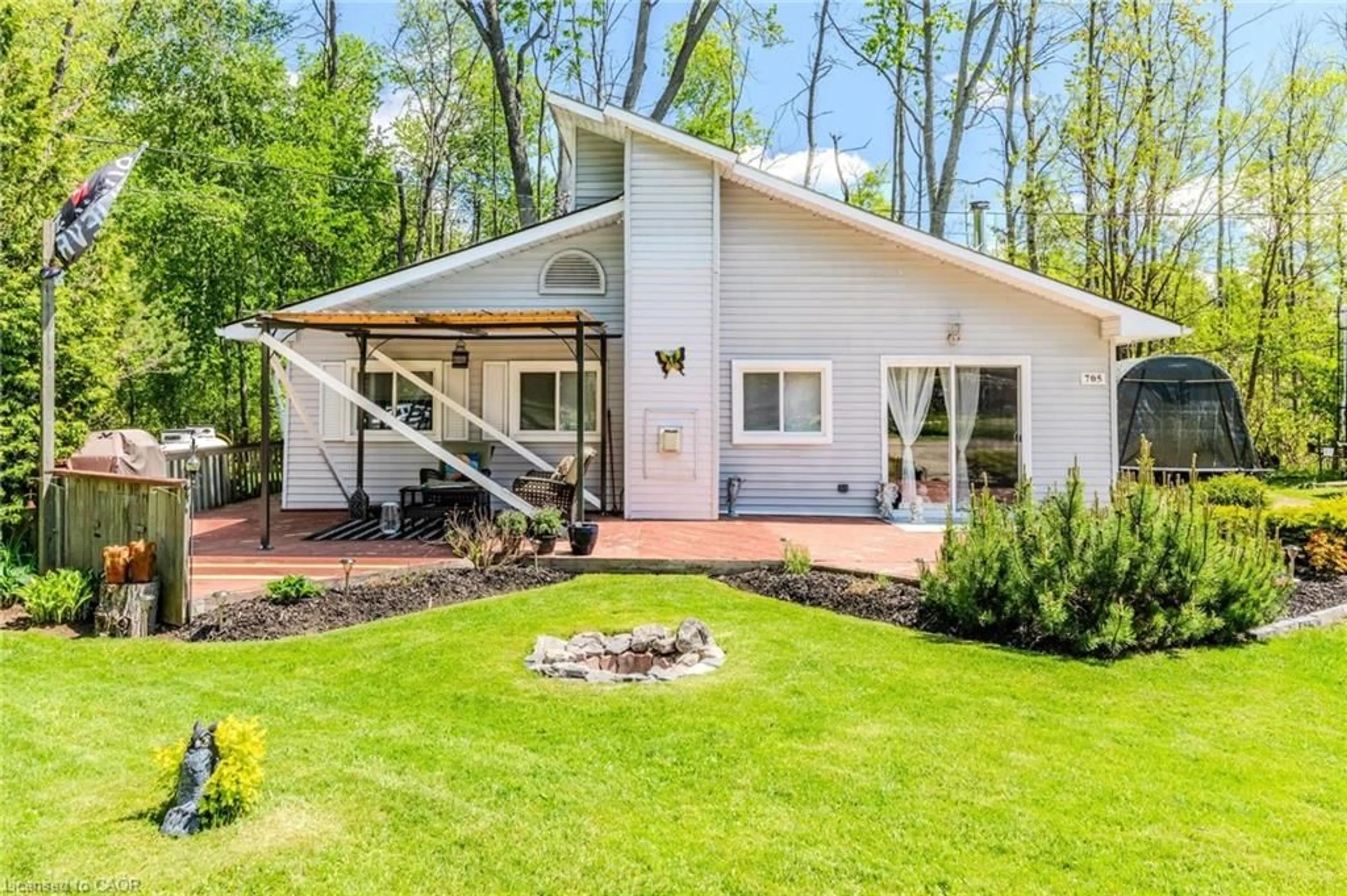 Home with vinyl exterior material, street for 57 12th Conc Rd #705, Flamborough Ontario L0R 1K0