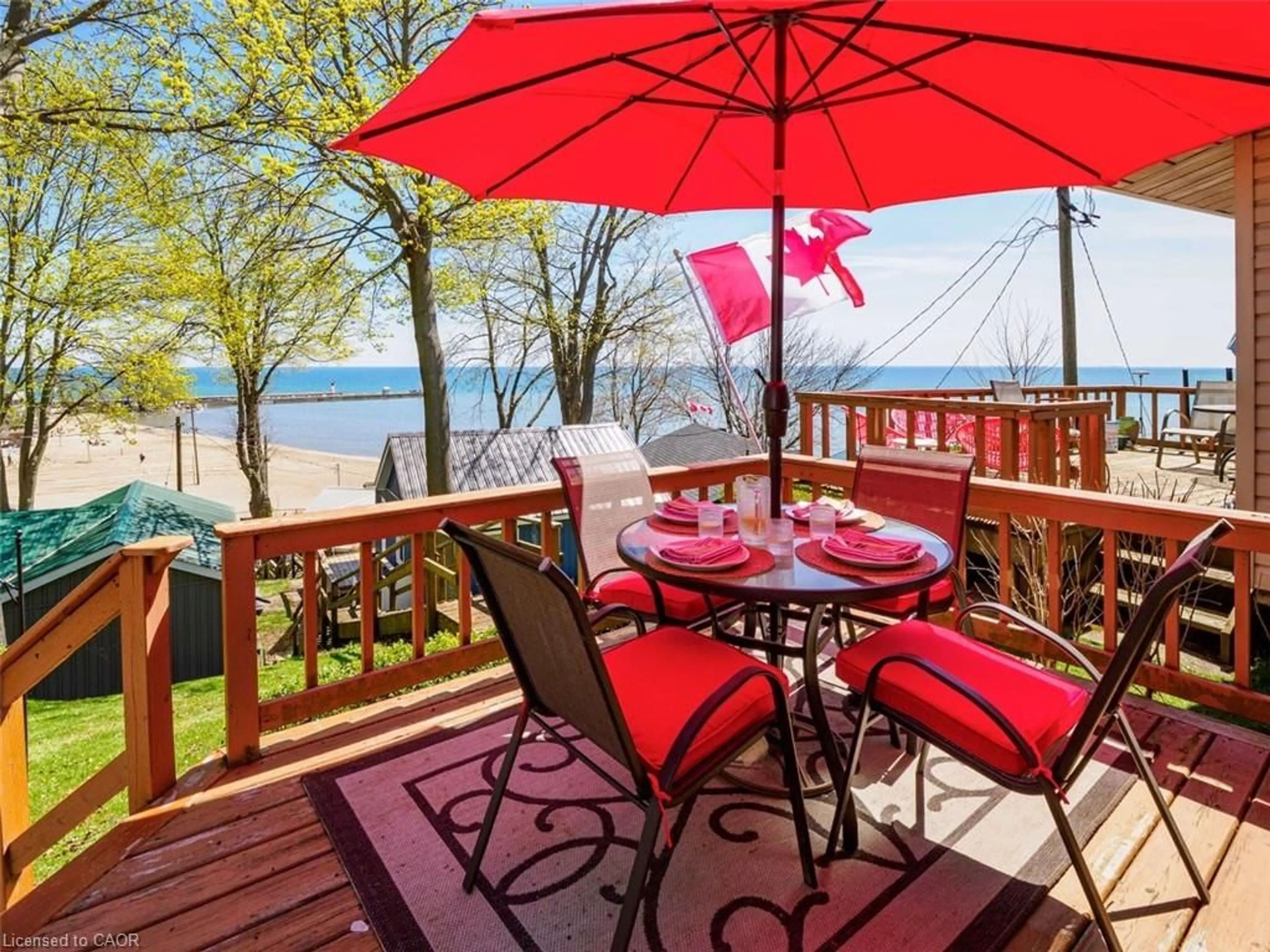 Patio, water/lake/river/ocean view for 17 Bucks Pk, Port Dover Ontario N0A 1N0