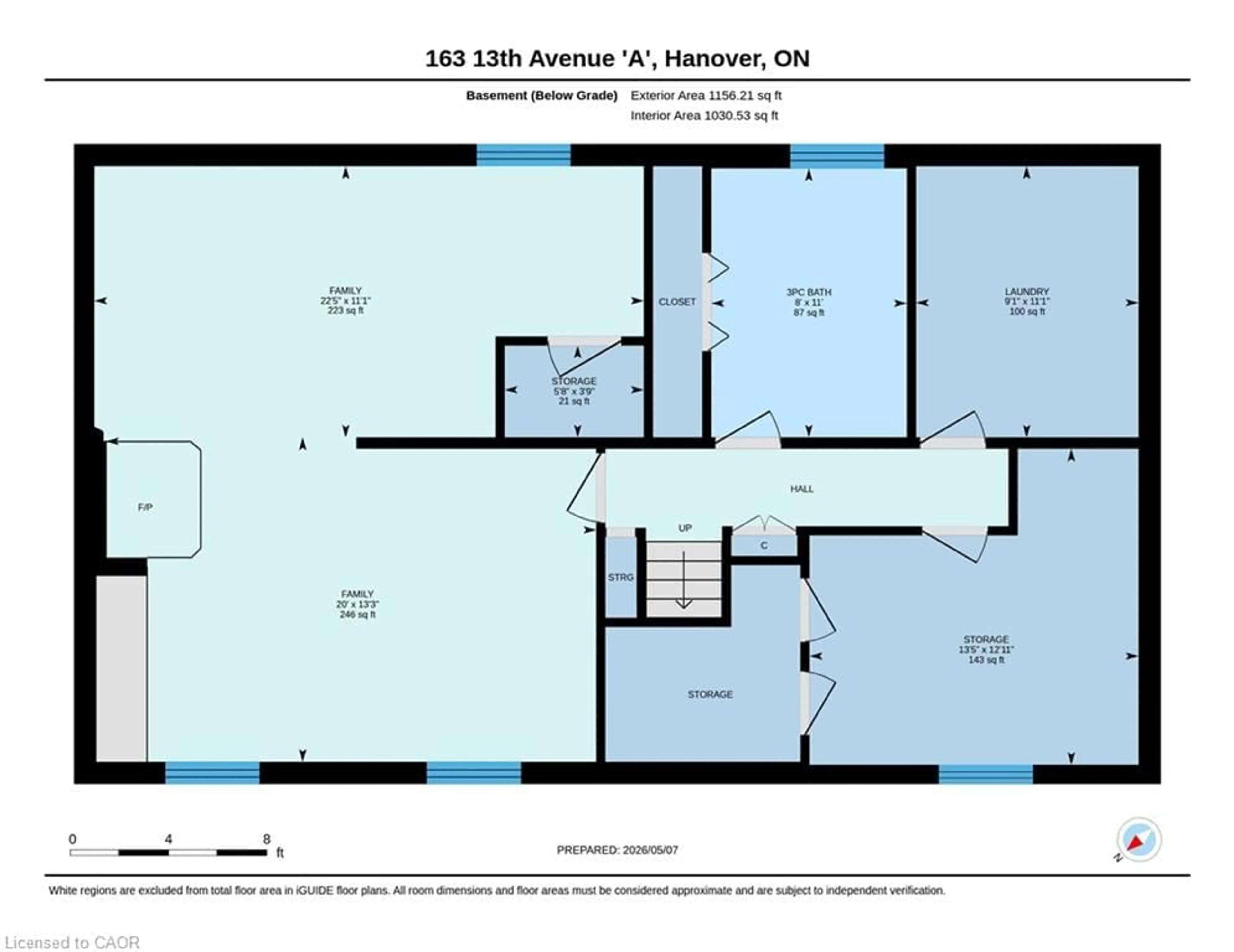 Floor plan for 163 13th A Ave, Hanover Ontario N4N 3P5