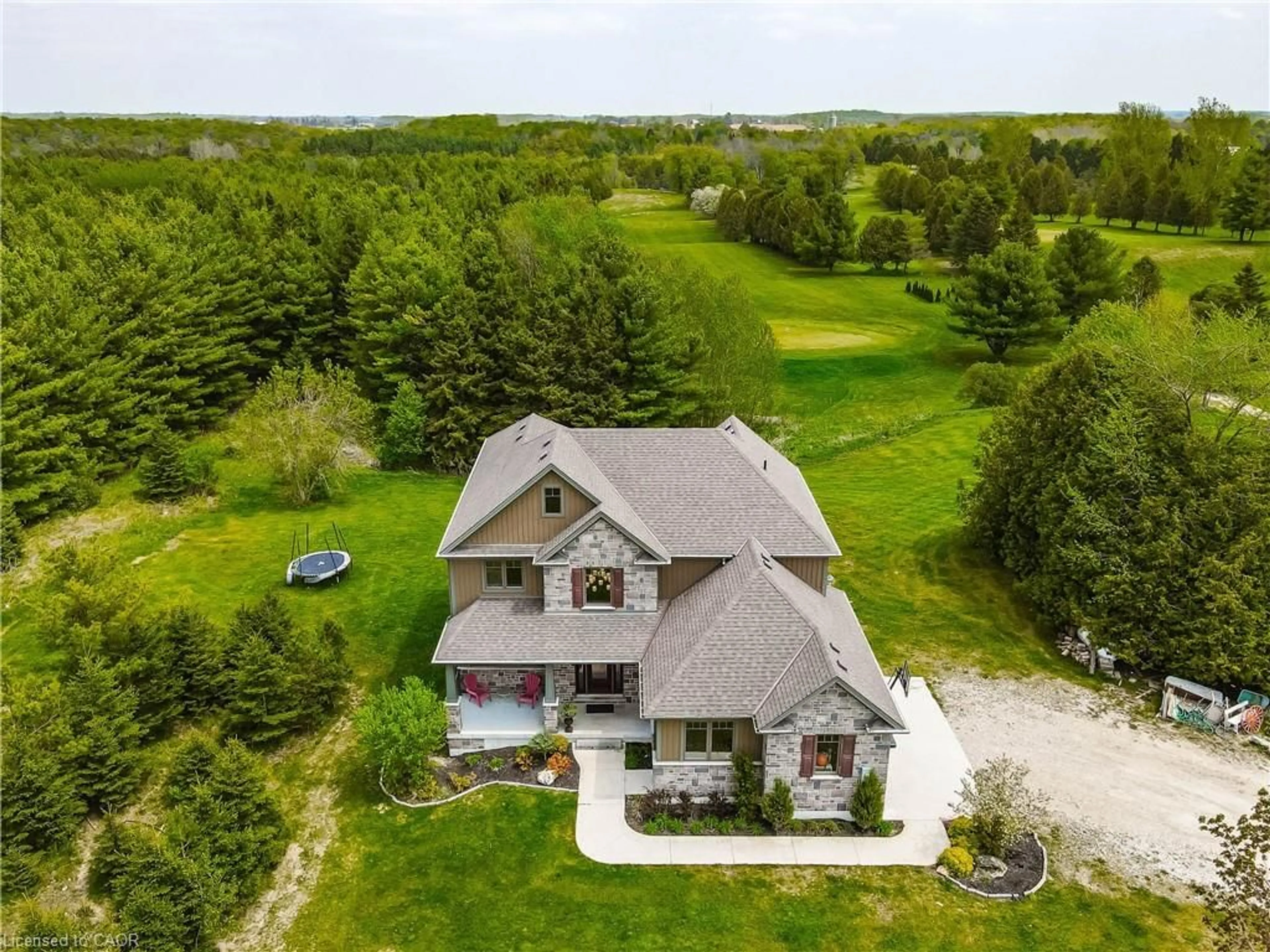 A pic from outside/outdoor area/front of a property/back of a property/a pic from drone, unknown for 312015 Highway 6, Ayton Ontario N0G 1C0